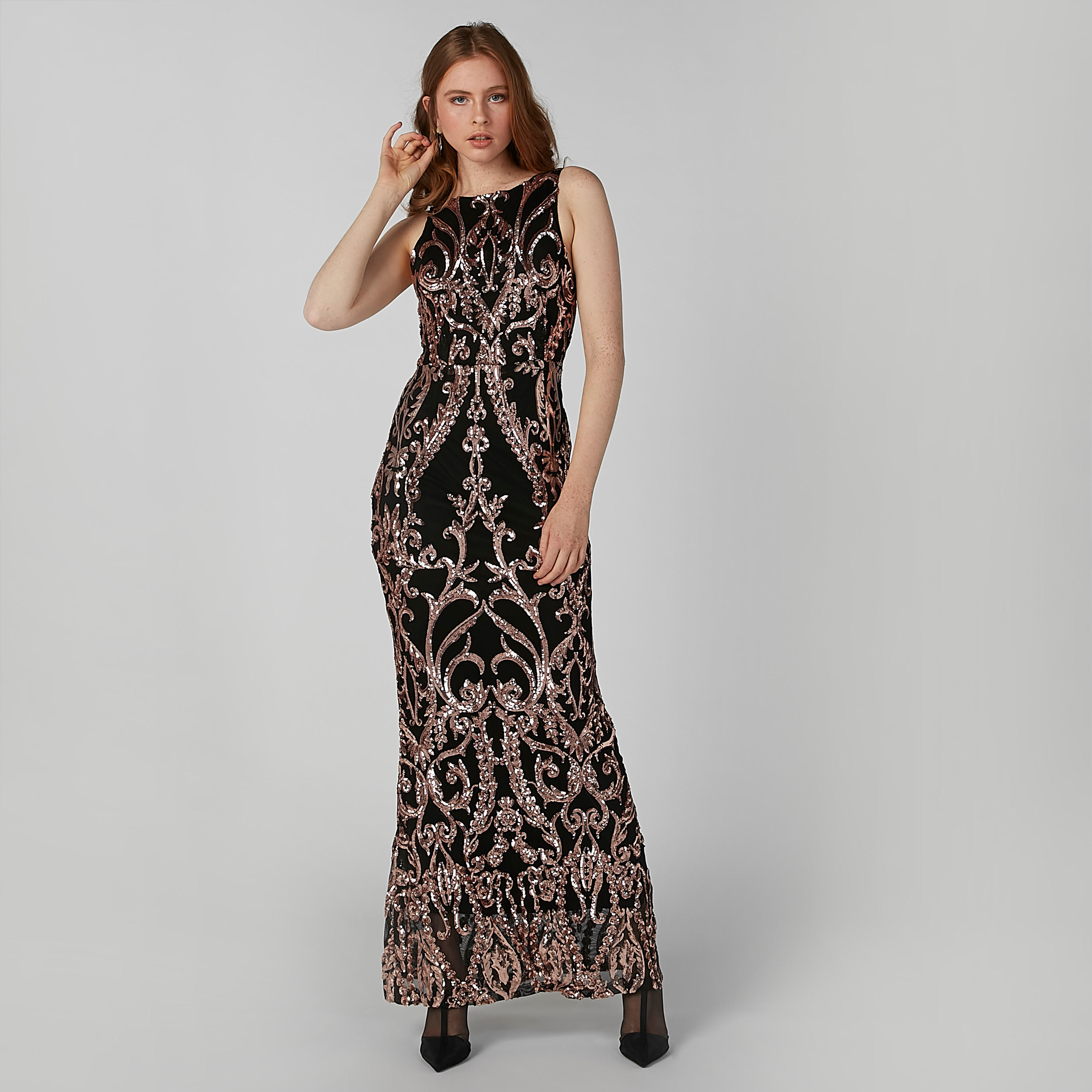 فستان مزيّن بقصّة ضيّقة وسحّاب إغلاق-women-clothing-dresses-image-6