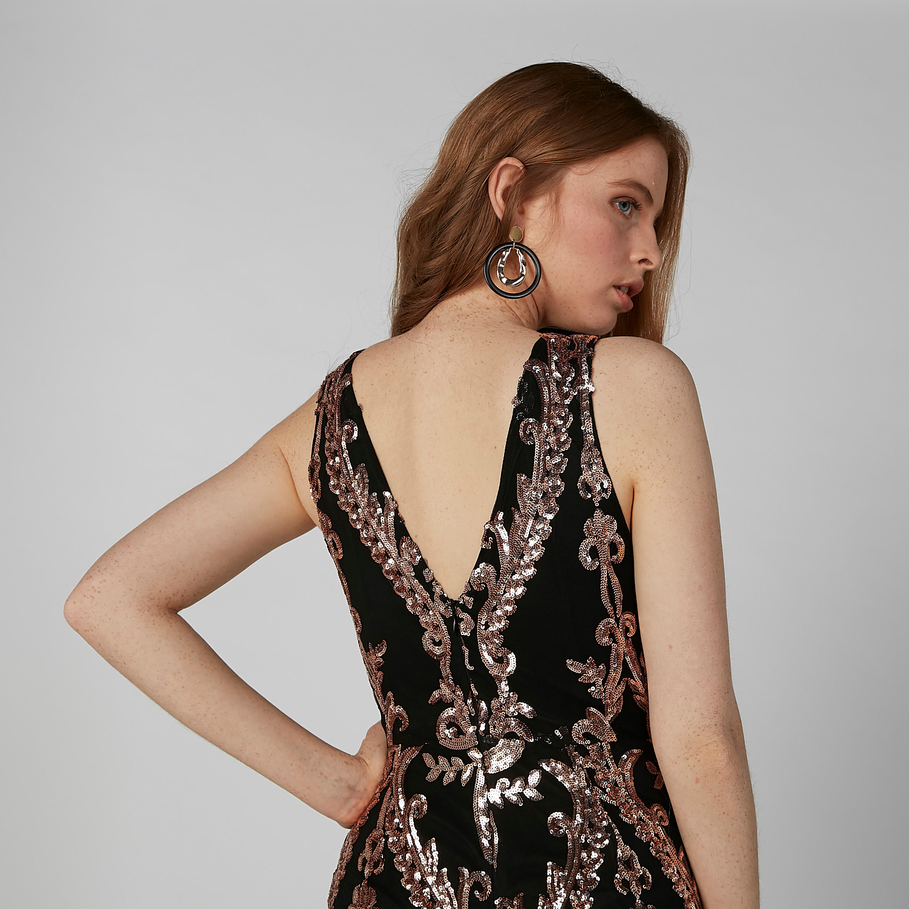 فستان مزيّن بقصّة ضيّقة وسحّاب إغلاق-women-clothing-dresses-image-3