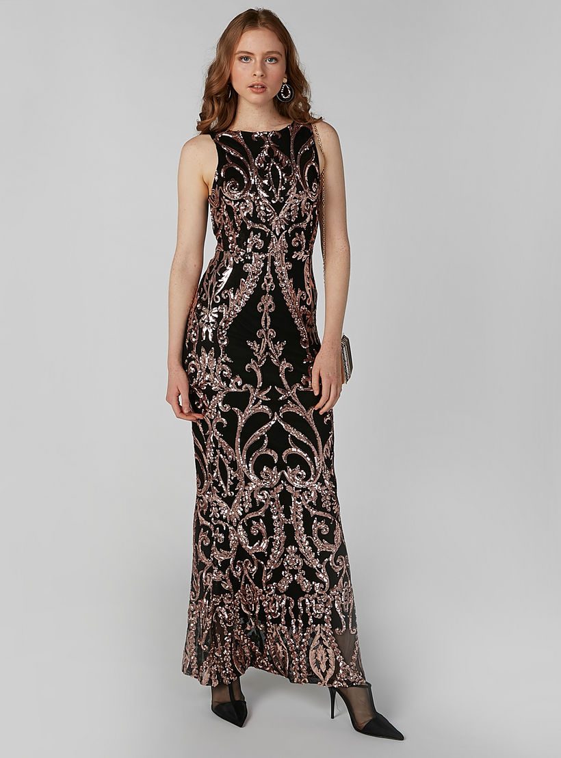 فستان مزيّن بقصّة ضيّقة وسحّاب إغلاق-women-clothing-dresses-image-1