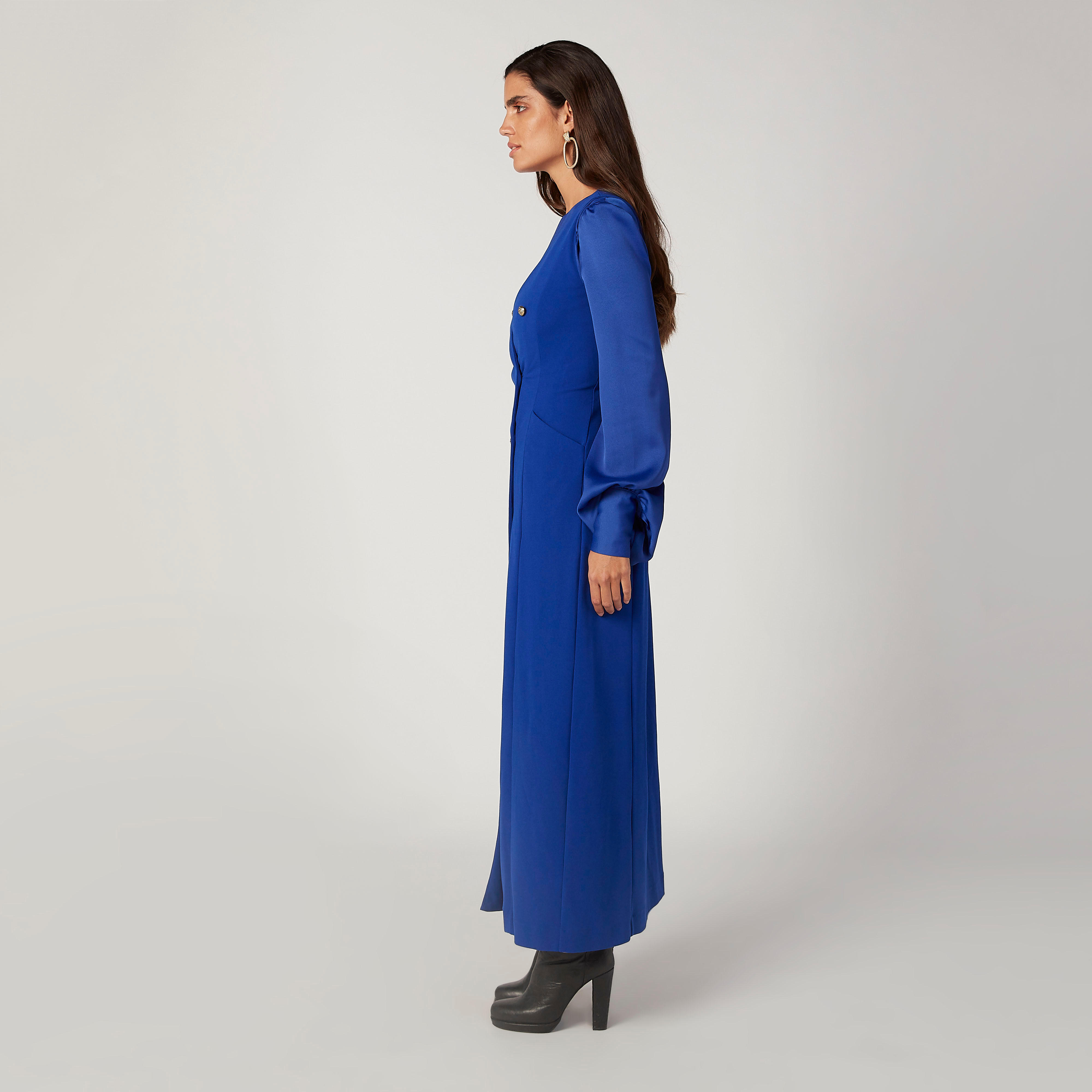 فستان ماكسي دون أكمام مزيّن بفتحة جانبية وجيوب-women-clothing-dresses-image-5