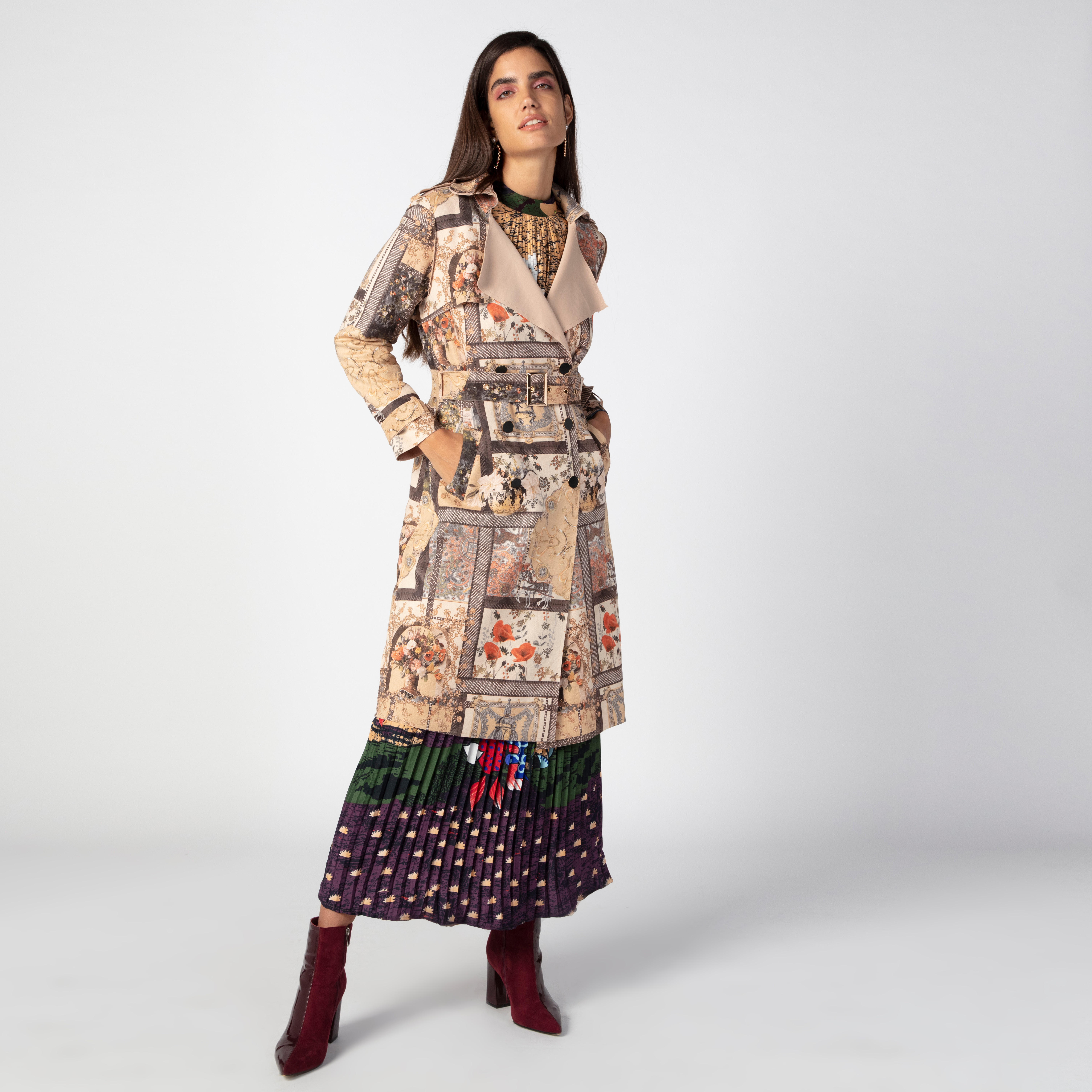 فستان مستدام طويل إيه لاين بأكمام طويلة وأربطة وطبعات-women-clothing-dresses-image-2