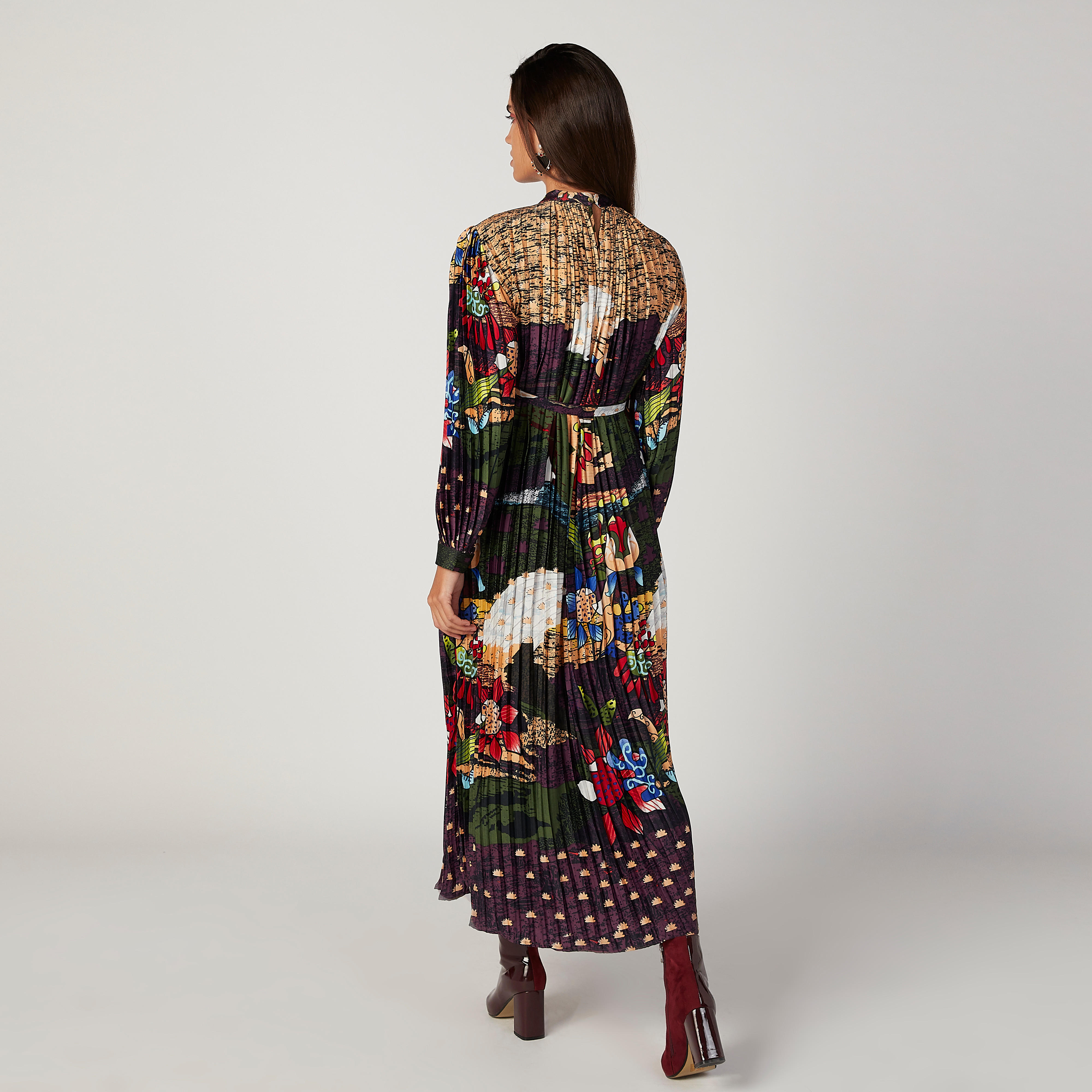 فستان مستدام طويل إيه لاين بأكمام طويلة وأربطة وطبعات-women-clothing-dresses-image-4
