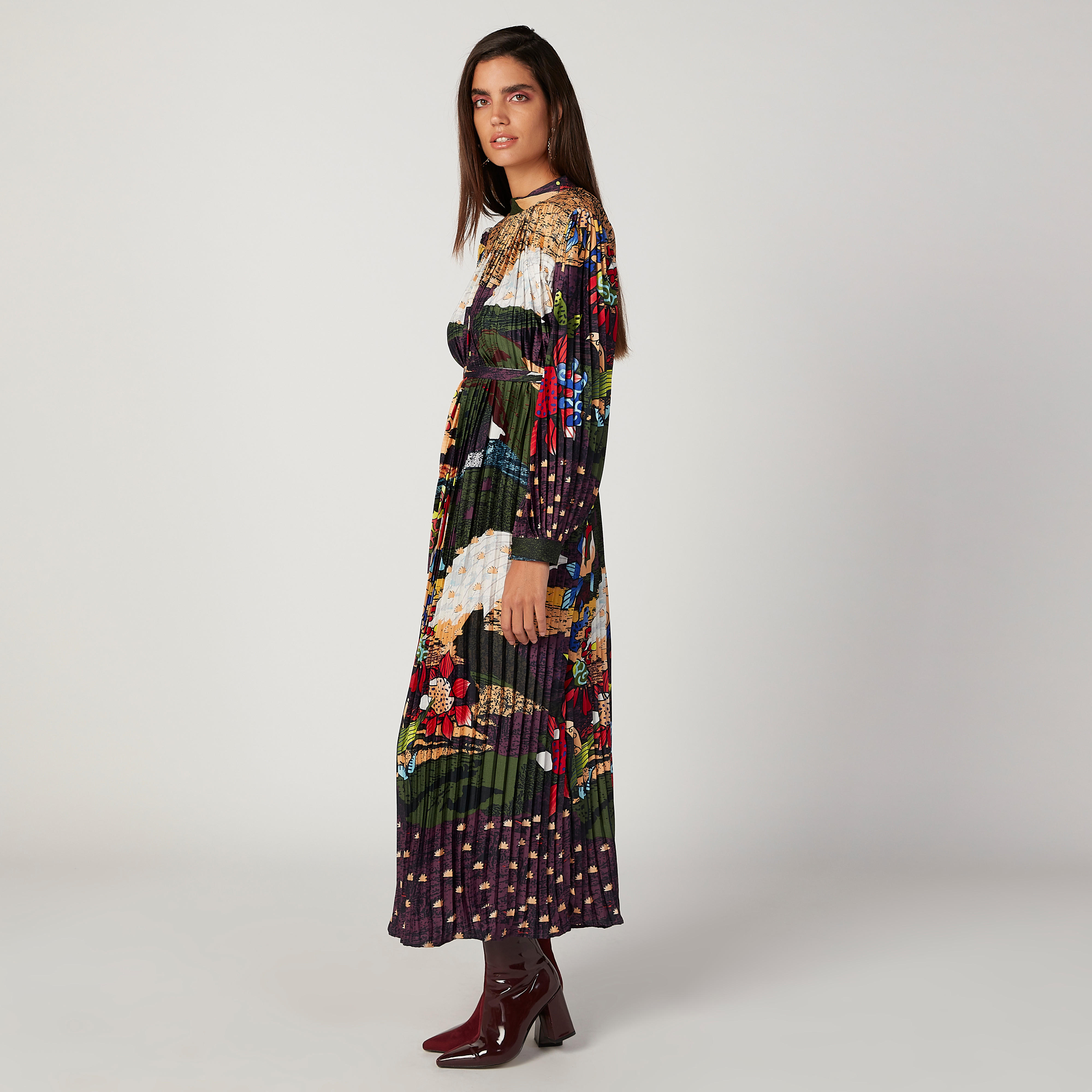فستان مستدام طويل إيه لاين بأكمام طويلة وأربطة وطبعات-women-clothing-dresses-image-5