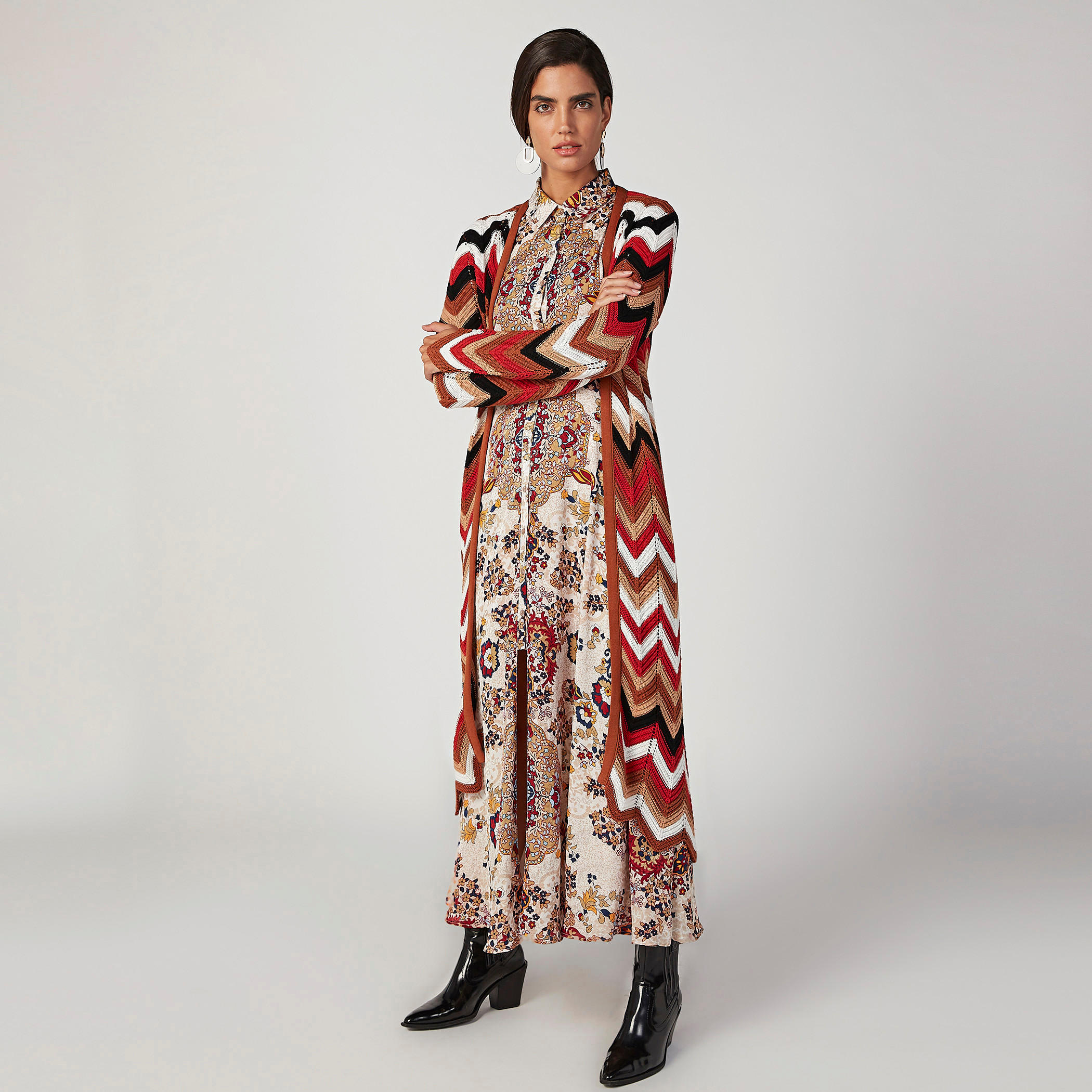 فستان مستدام طويل إيه لاين بأكمام طويلة وطبعات-women-clothing-dresses-image-1