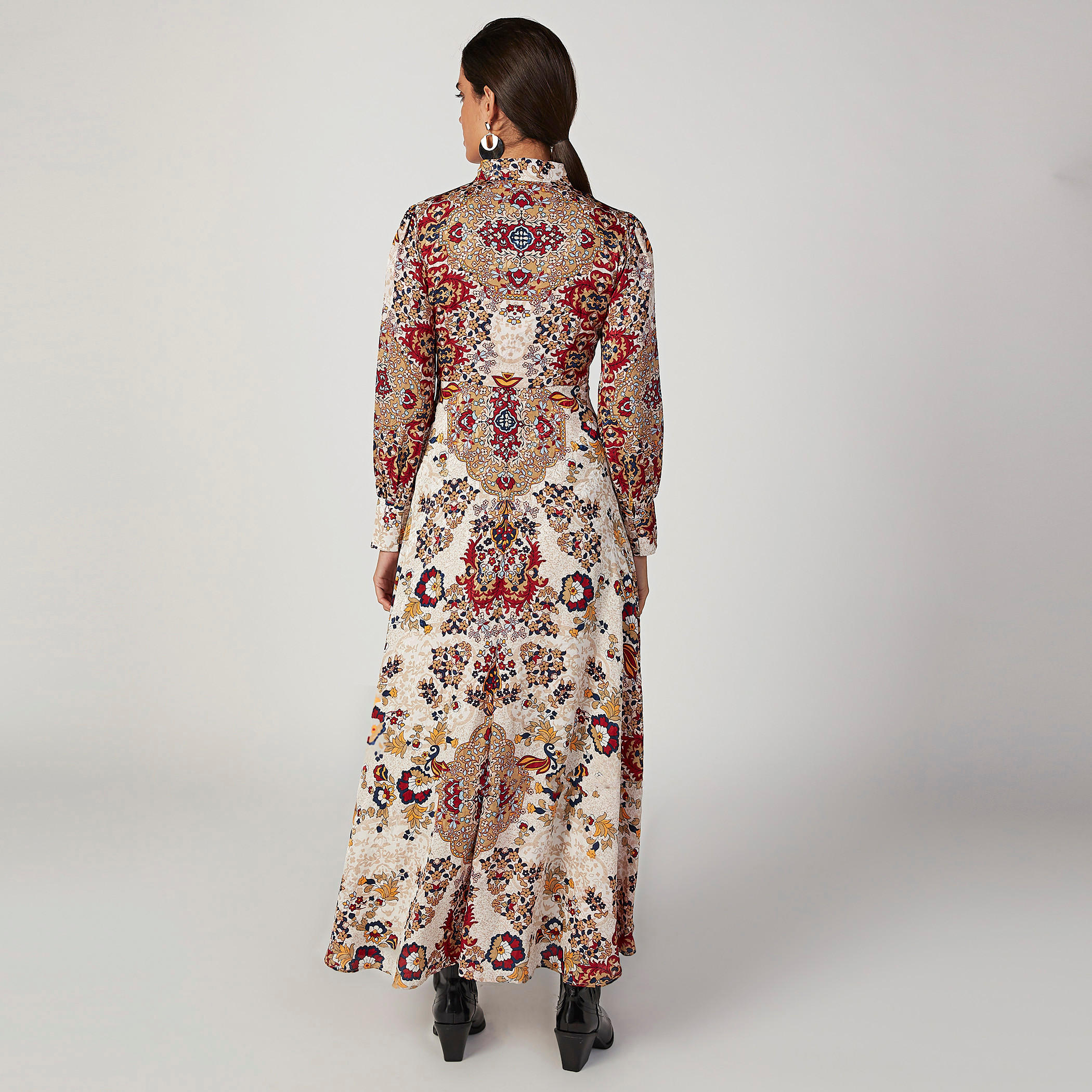 فستان مستدام طويل إيه لاين بأكمام طويلة وطبعات-women-clothing-dresses-image-4
