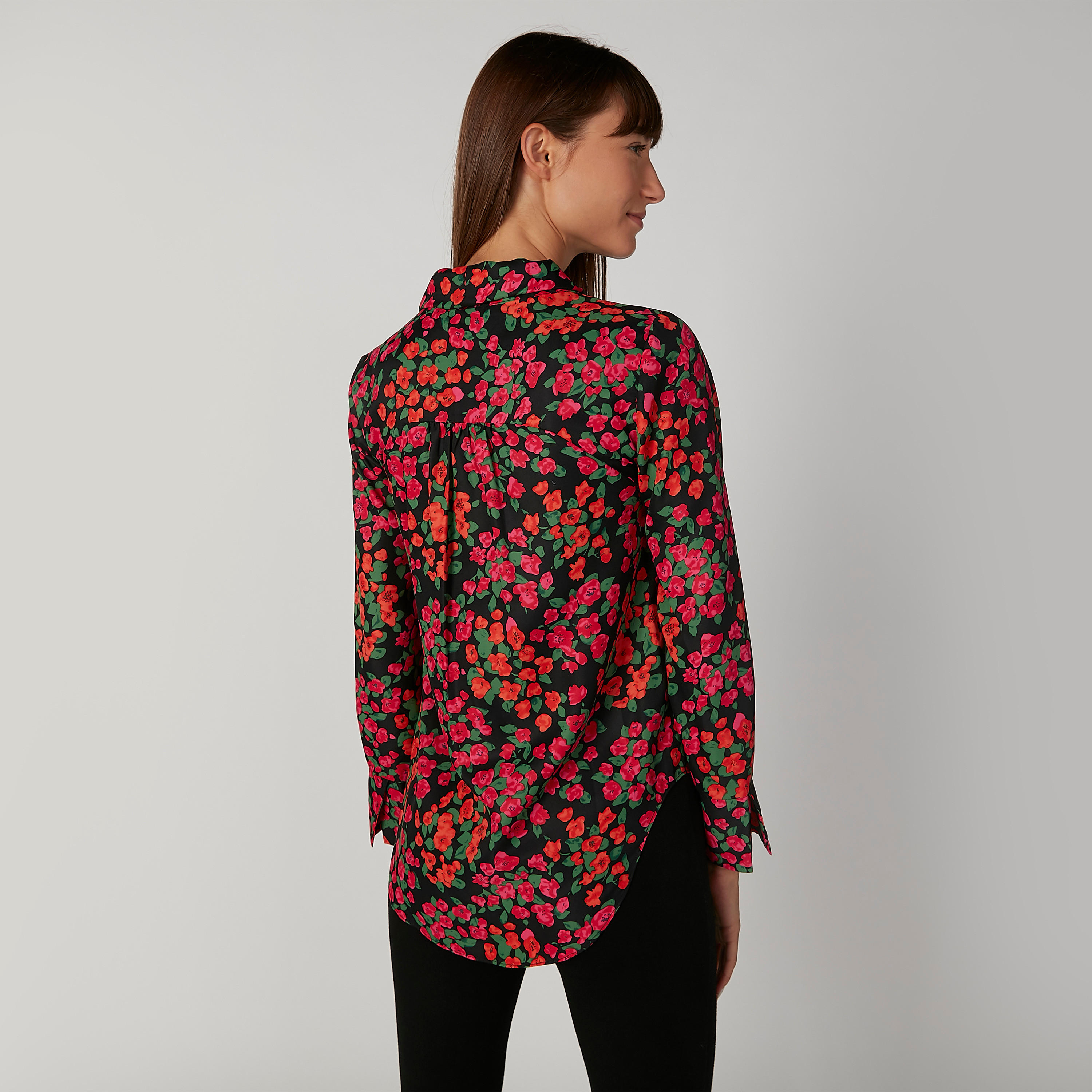 بلوزة مستدام بأكمام طويلة وطبعات وربطة عنق -women-clothing-shirtsandblouses-blouses-image-2