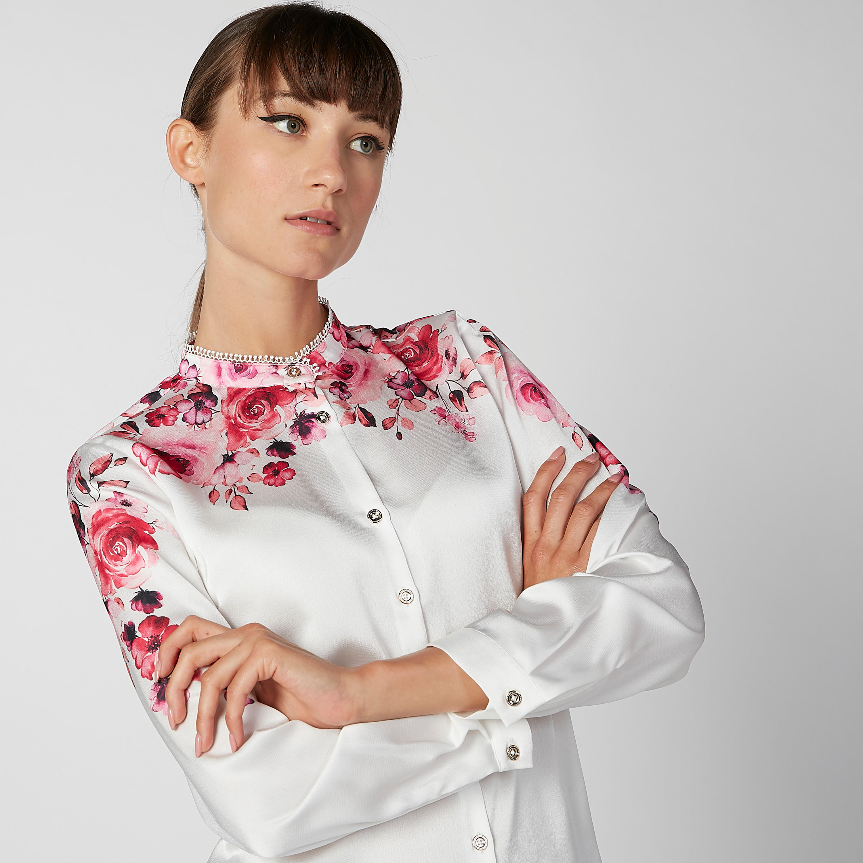 قميص مستدام بأكمام طويلة وأزرار غير مرئية وطبعات -women-clothing-shirtsandblouses-shirts-image-5