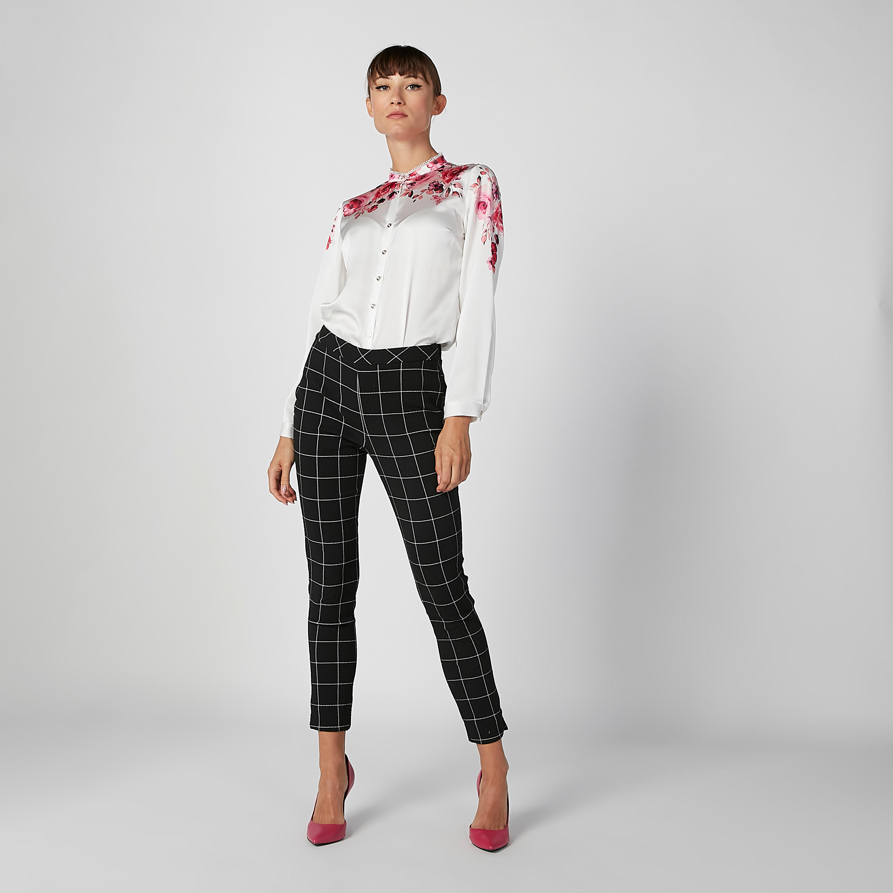 قميص مستدام بأكمام طويلة وأزرار غير مرئية وطبعات -women-clothing-shirtsandblouses-shirts-image-1