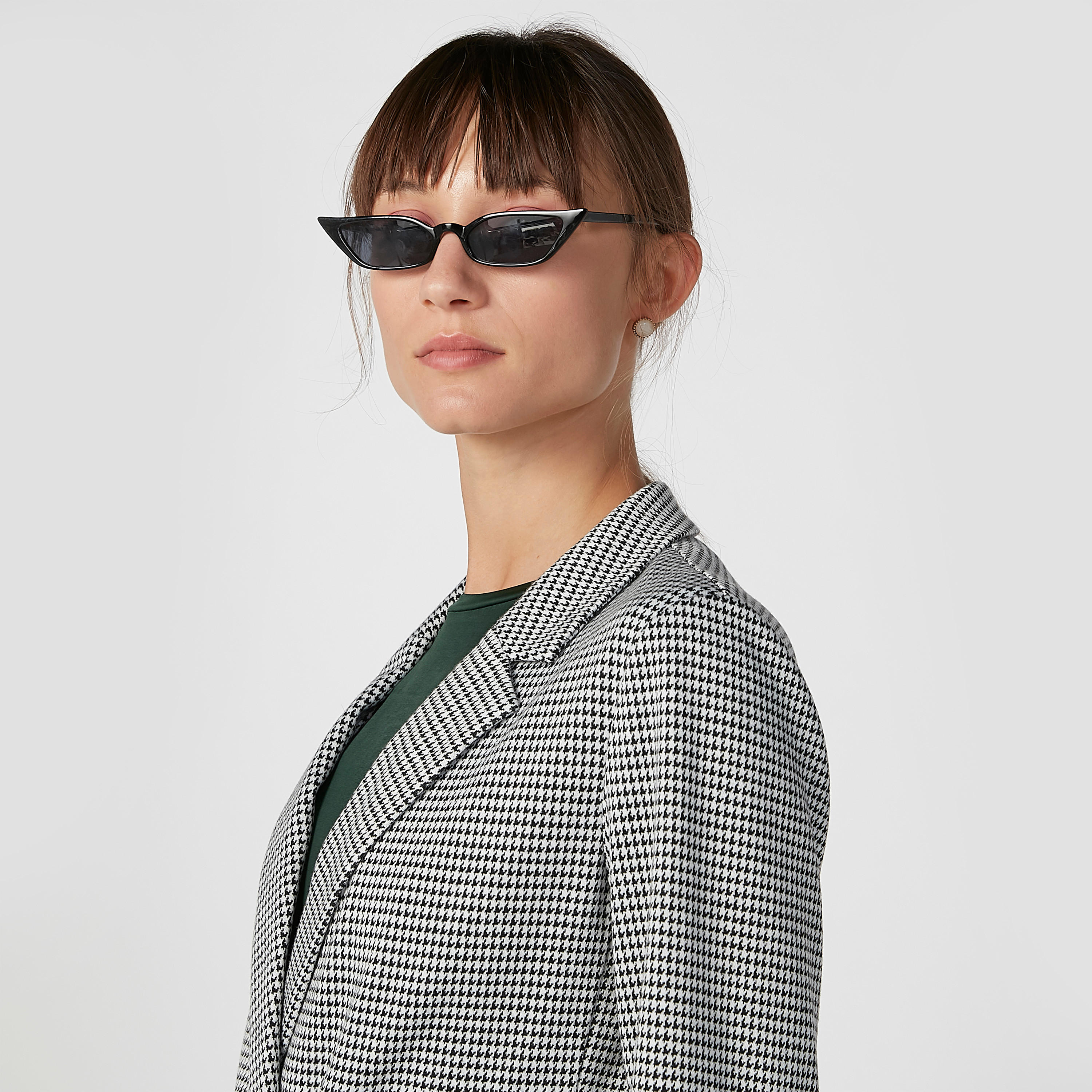Chequered Blazer with Flap Pockets and Notched Lapel-women-clothing-coatsandjackets-blazers-image-2