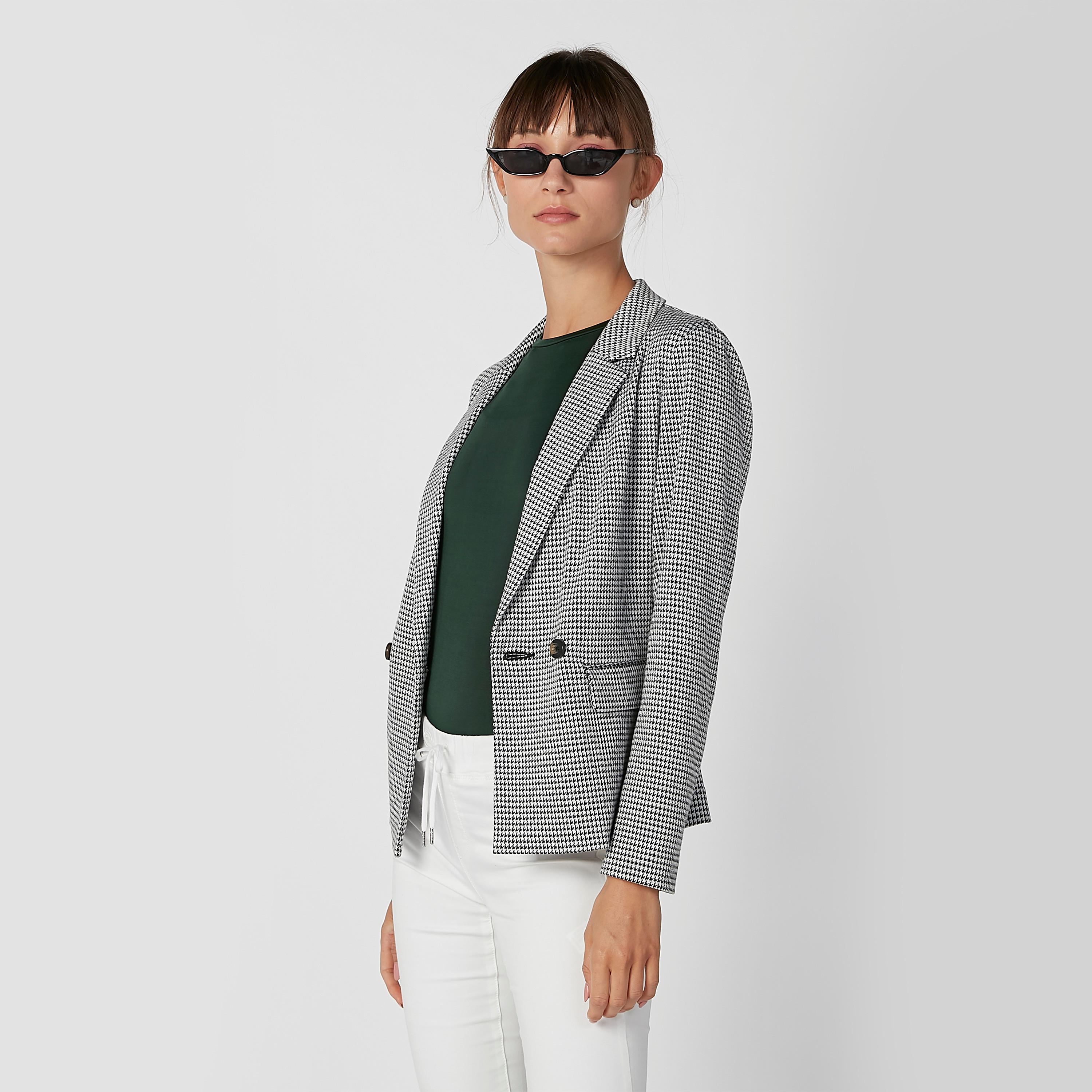 Chequered Blazer with Flap Pockets and Notched Lapel-women-clothing-coatsandjackets-blazers-image-6