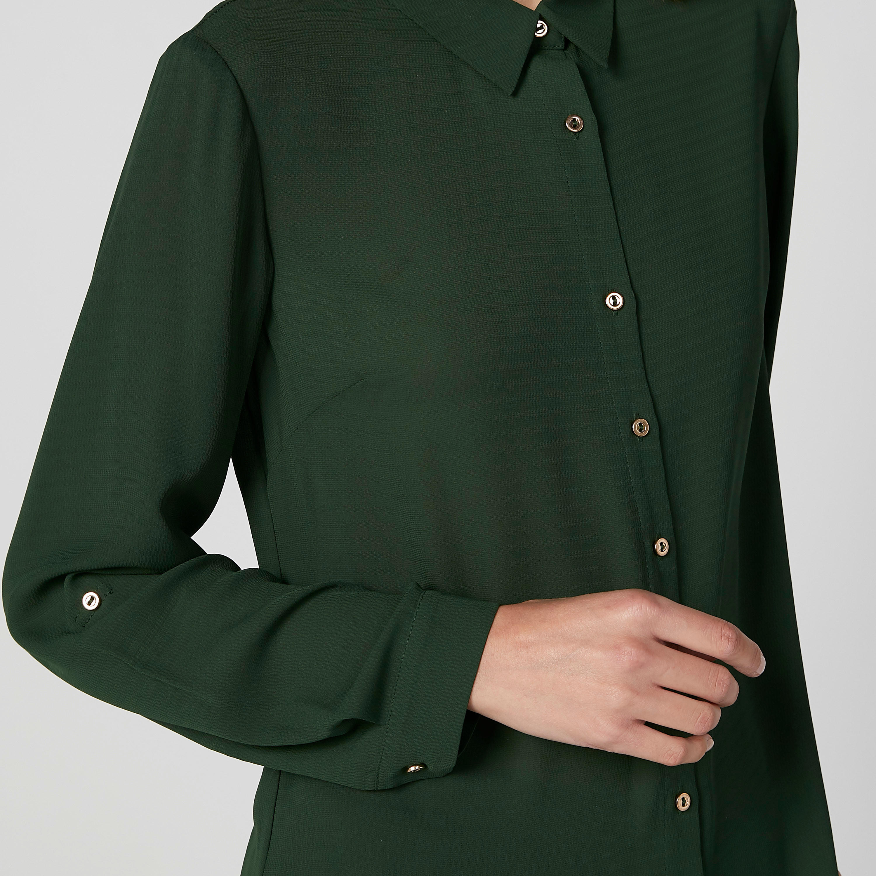 قميص سادة بياقة عاديّة وأكمام طويلة-women-clothing-shirtsandblouses-shirts-image-3