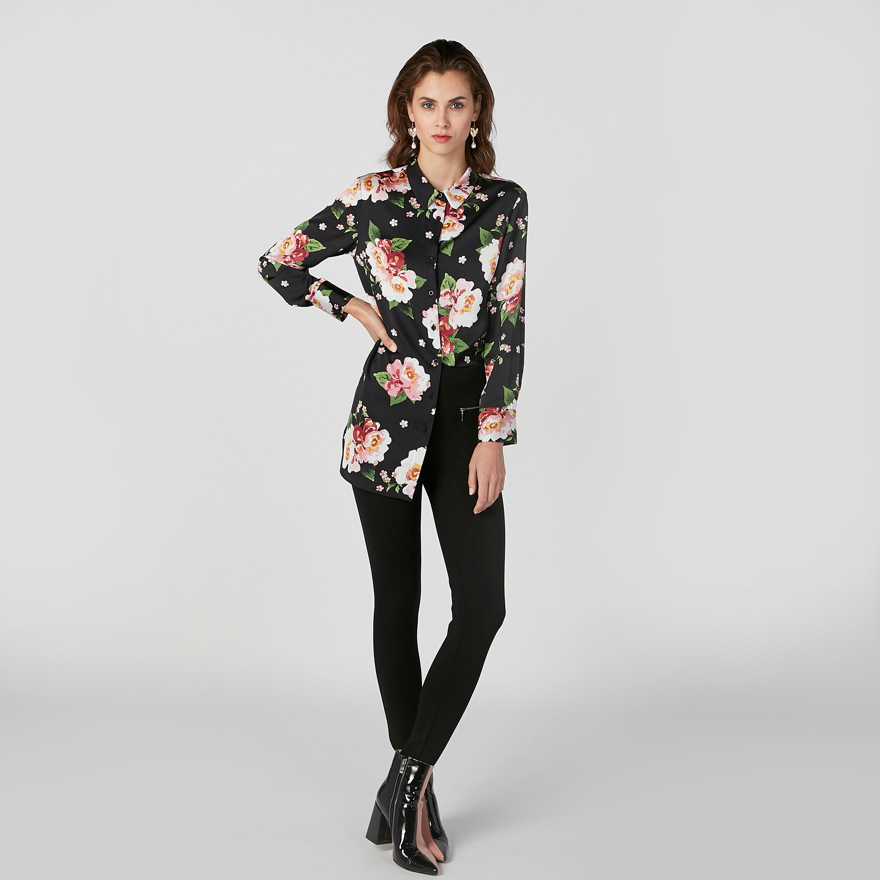 قميص بياقة عاديّة وأكمام طويلة وطبعات زهرية-women-clothing-shirtsandblouses-shirts-image-5