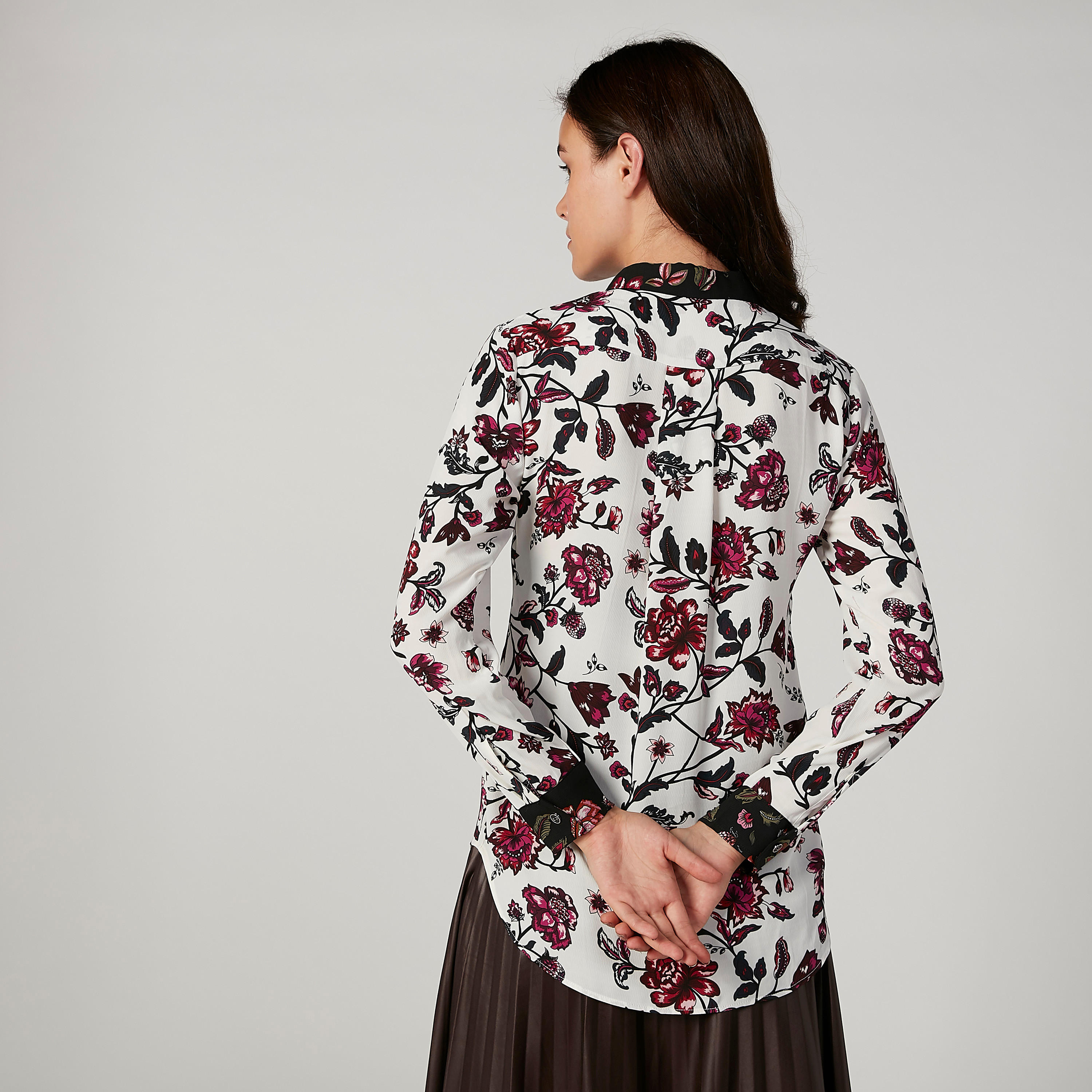 قميص مستدام بأكمام طويلة وطبعات زهرية -women-clothing-shirtsandblouses-shirts-image-3