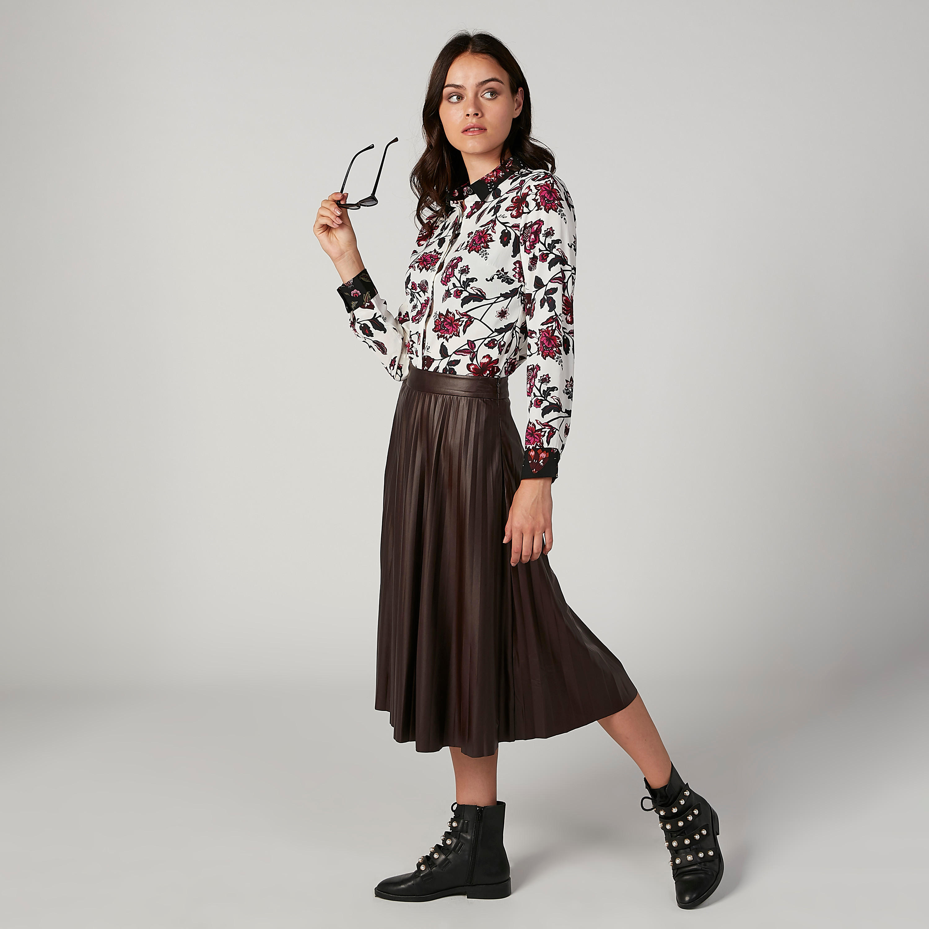 قميص مستدام بأكمام طويلة وطبعات زهرية -women-clothing-shirtsandblouses-shirts-image-5