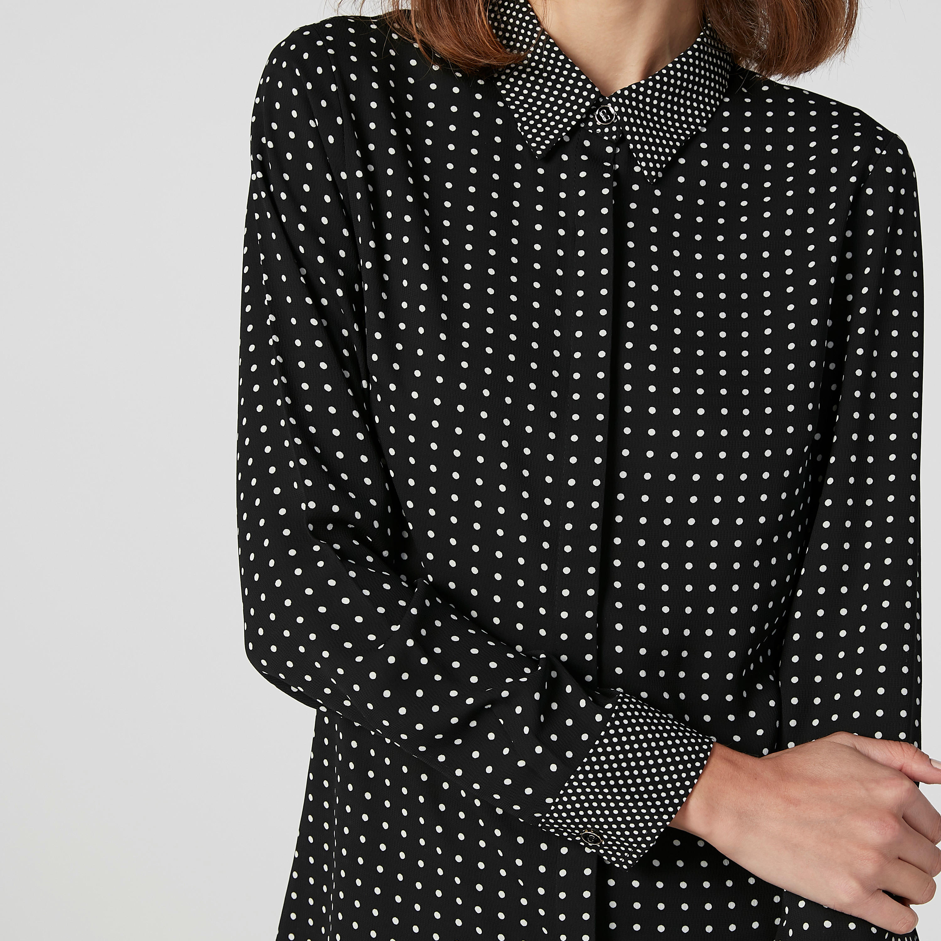 قميص مستدام بأكمام طويلة وطبعات منقّطة -women-clothing-shirtsandblouses-shirts-image-3