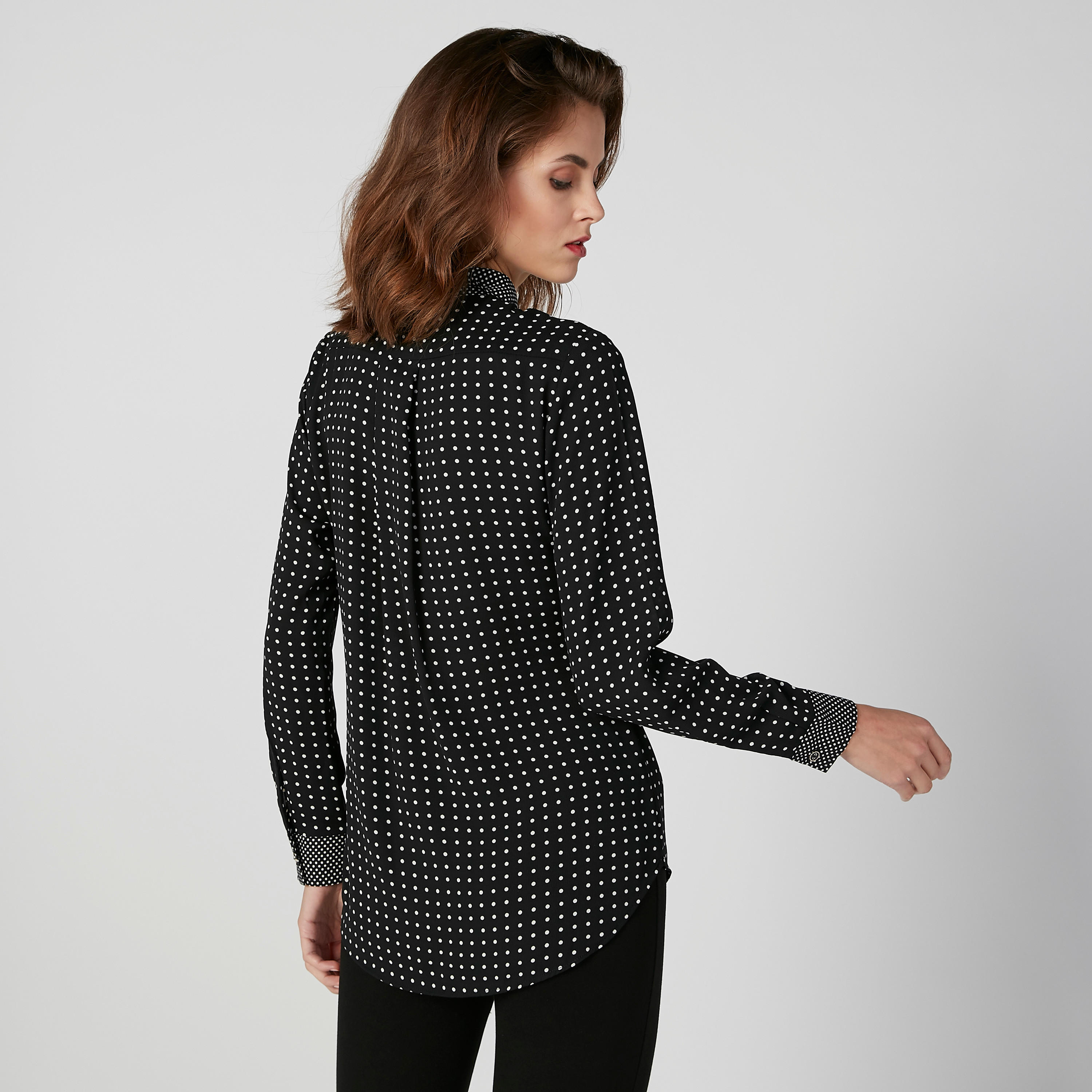 قميص مستدام بأكمام طويلة وطبعات منقّطة -women-clothing-shirtsandblouses-shirts-image-4