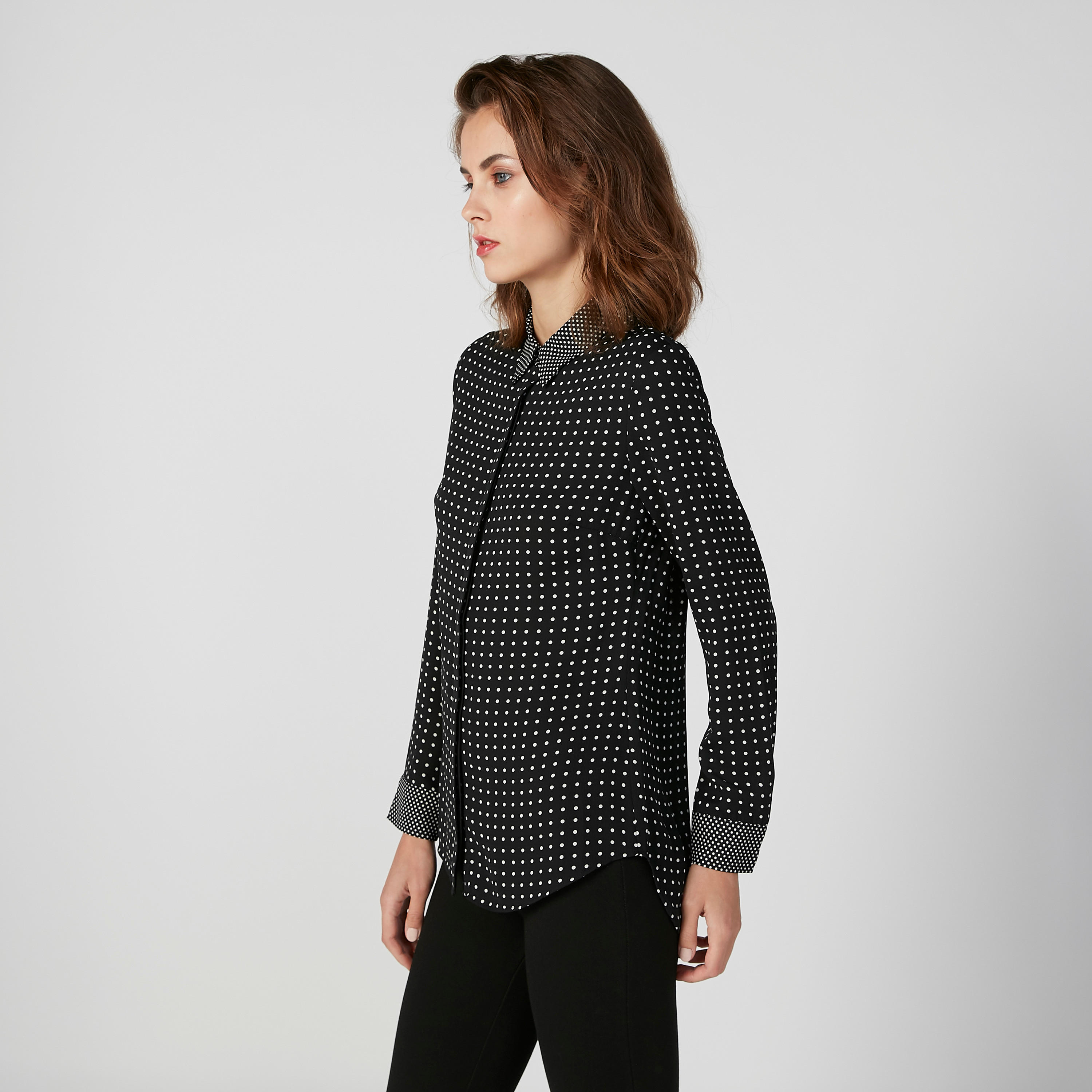 قميص مستدام بأكمام طويلة وطبعات منقّطة -women-clothing-shirtsandblouses-shirts-image-5