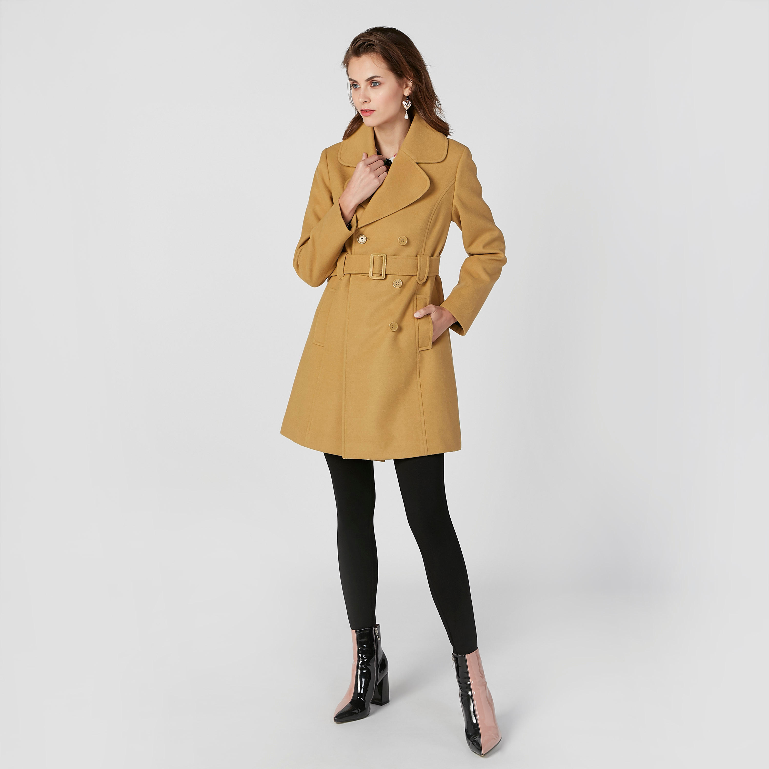 مِعطف بارز الملمس بأكمام طويلة وجيوب-women-clothing-coatsandjackets-coats-image-2