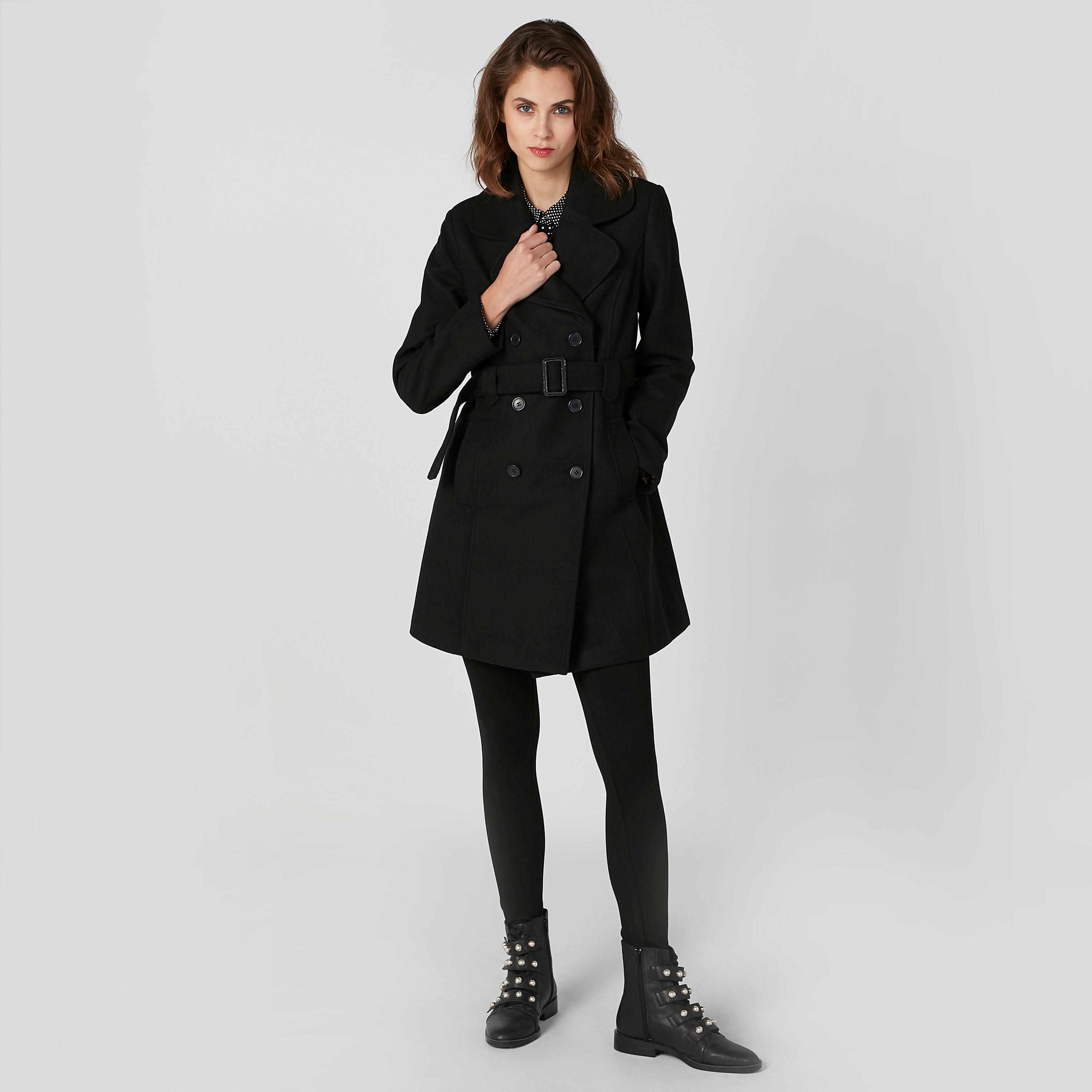 مِعطف بارز الملمس بأكمام طويلة وجيوب-women-clothing-coatsandjackets-coats-image-2