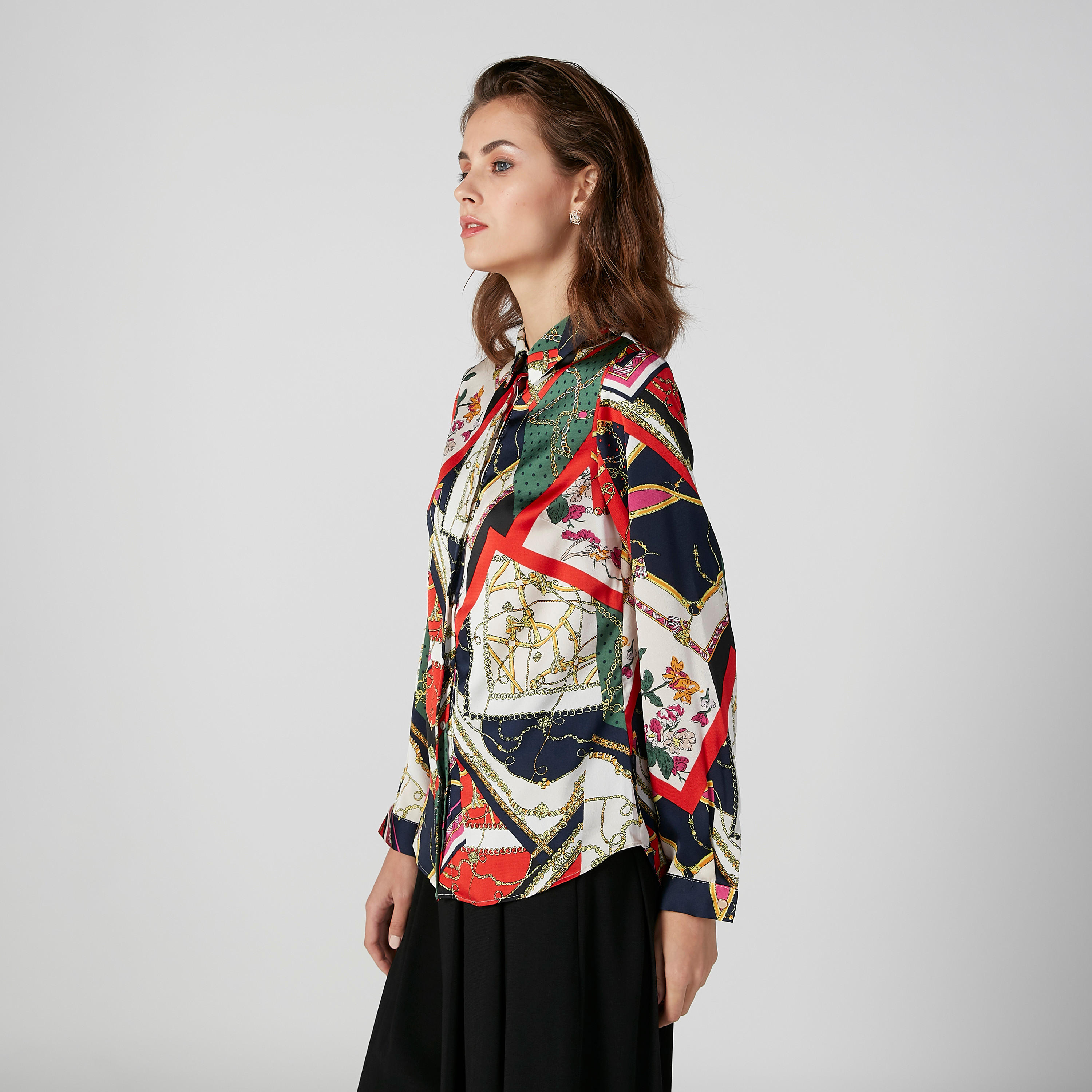 قميص بأكمام طويلة وأزرار مخفيّة وطبعات-women-clothing-shirtsandblouses-shirts-image-1