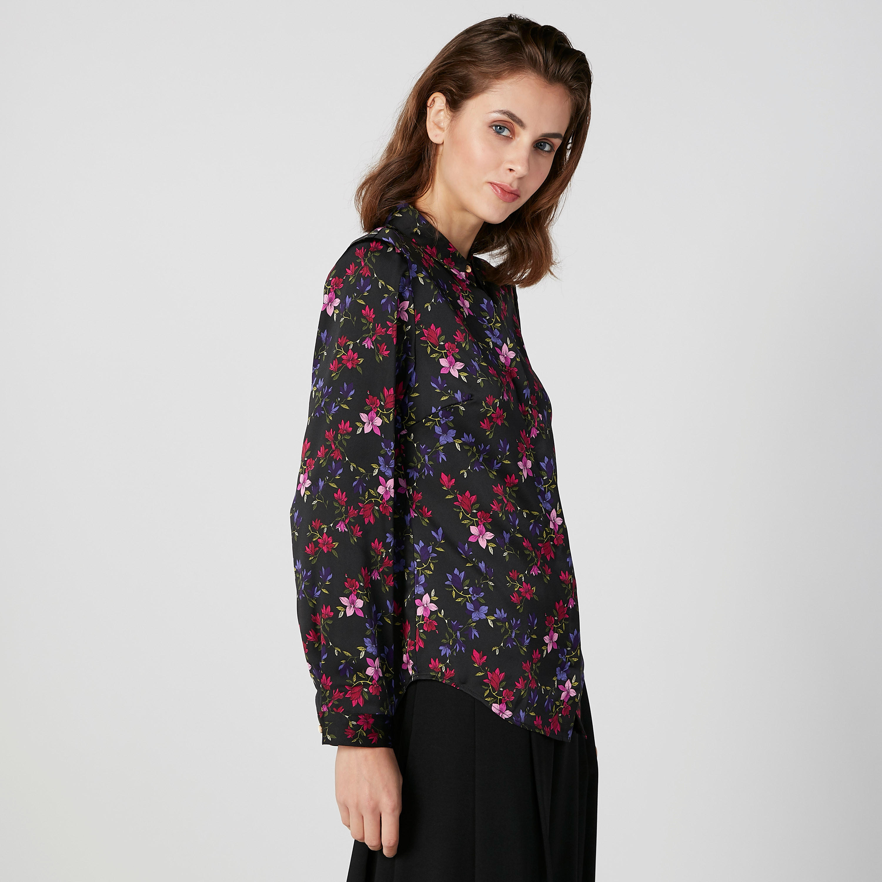 Printed Shirt with Long Sleeves and Concealed Placket-women-clothing-shirtsandblouses-shirts-image-5