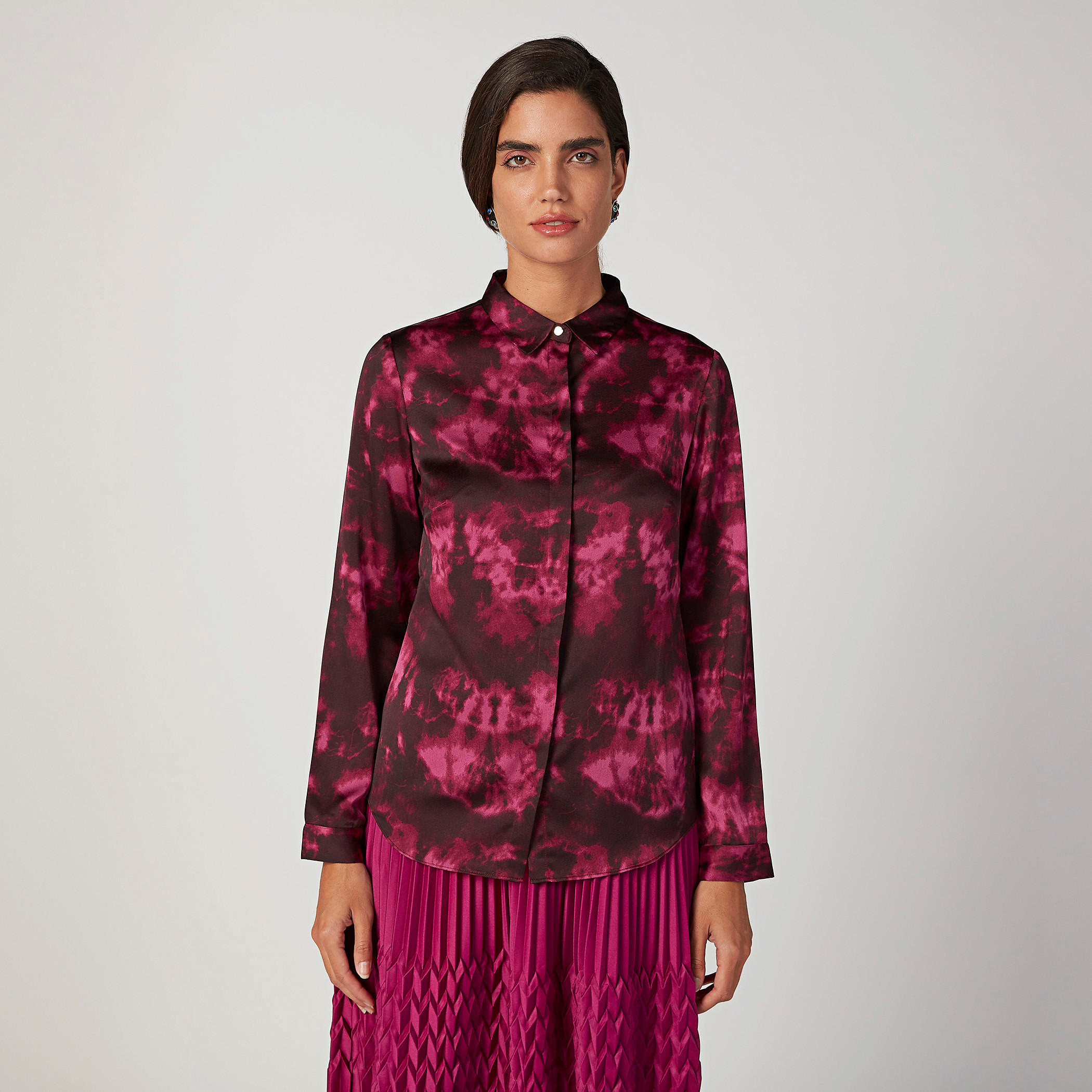 قميص بأكمام طويلة وأزرار مخفيّة وطبعات-women-clothing-shirtsandblouses-shirts-image-5