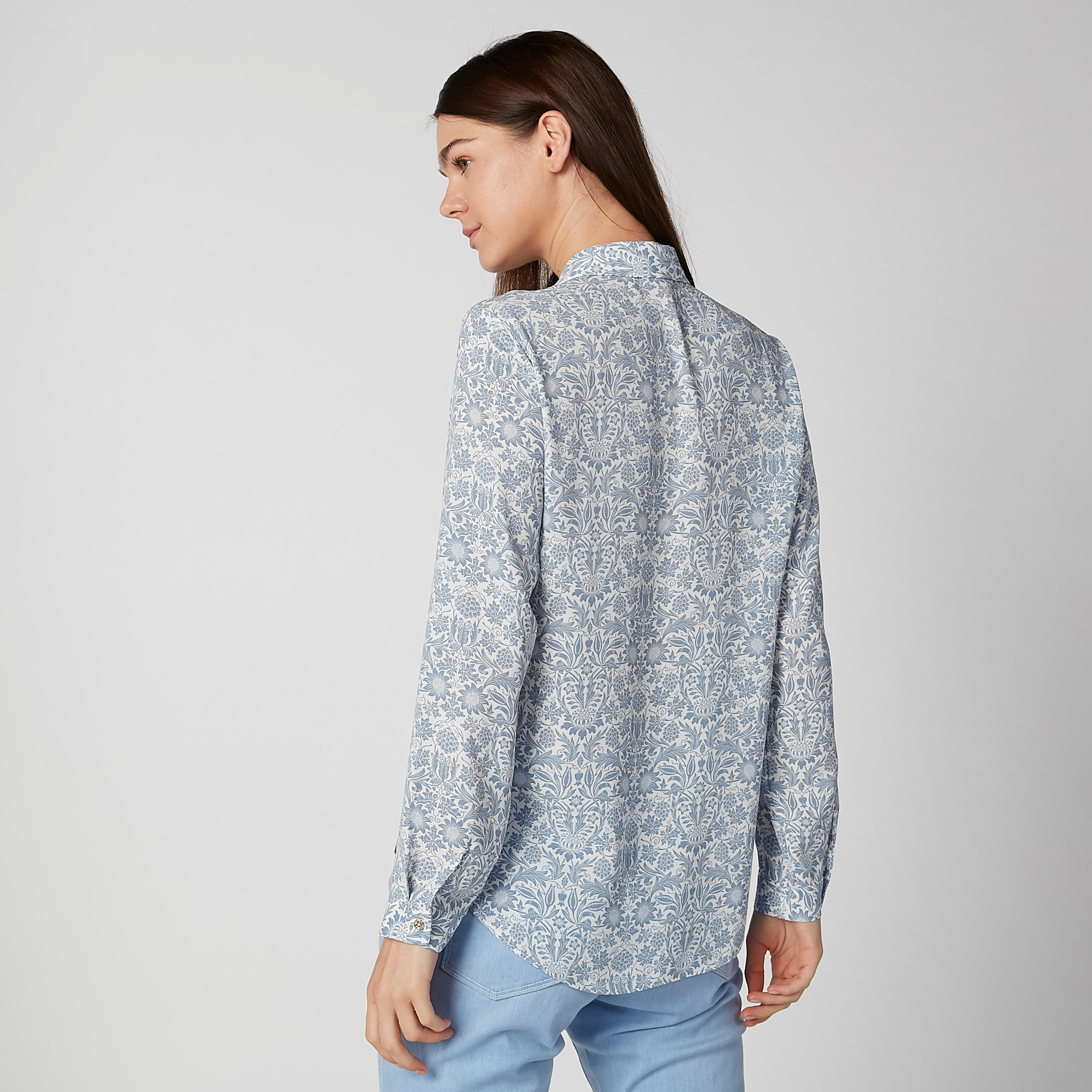 Printed Shirt with Spread Collar and Long Sleeves-women-clothing-shirtsandblouses-shirts-image-4