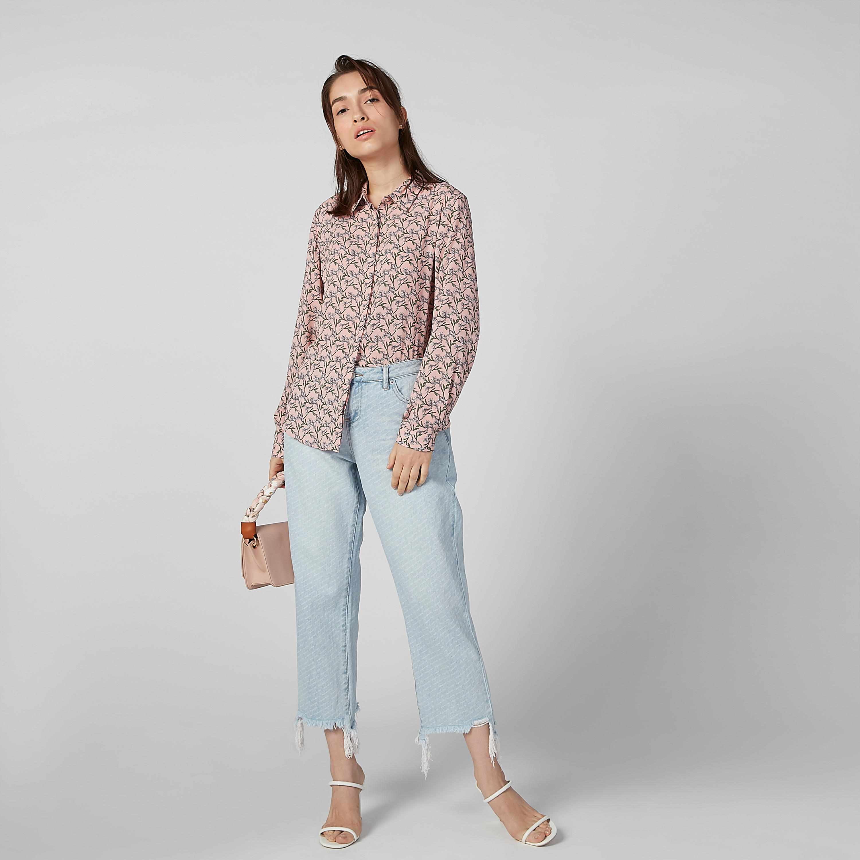 قميص بأكمام طويلة وأزرار مخفيّة وطبعات-women-clothing-shirtsandblouses-shirts-image-2