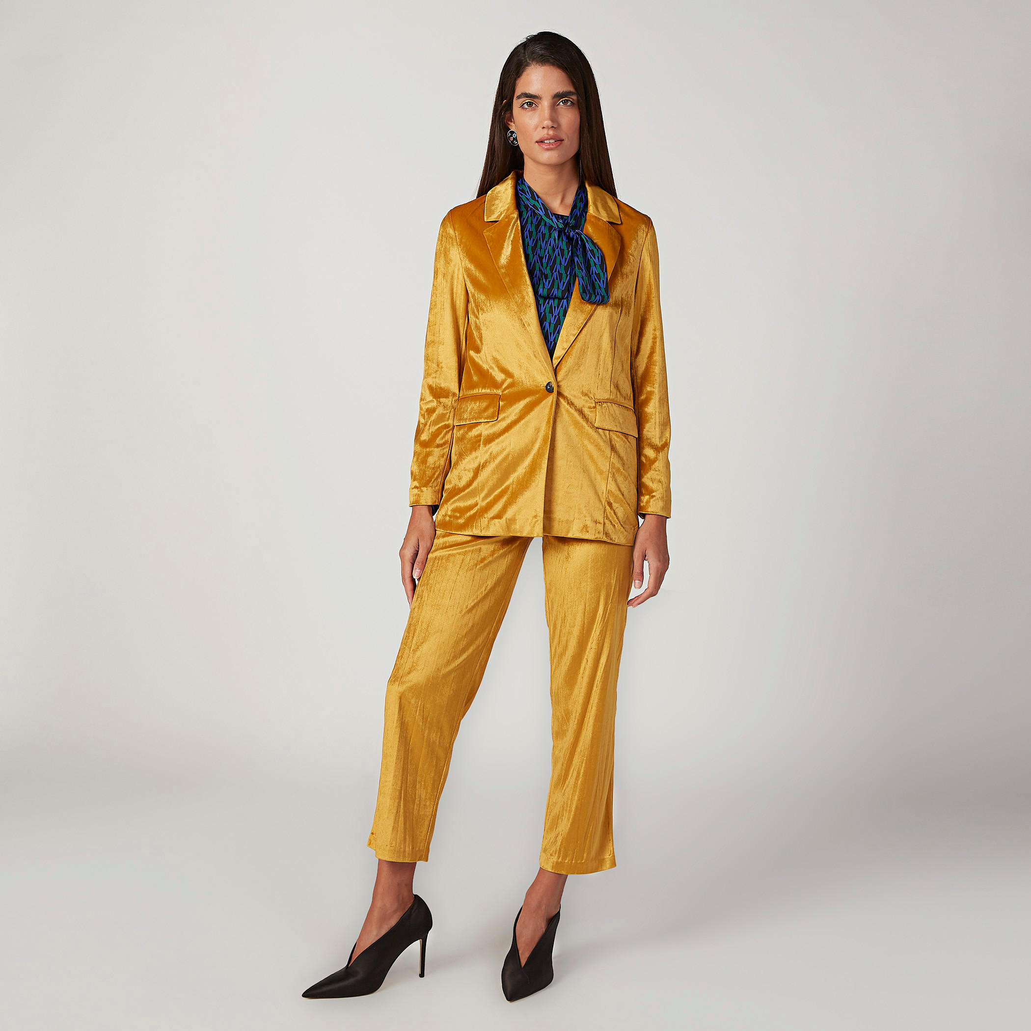 Printed Top with Necktie and Bishop Sleeves-women-clothing-shirtsandblouses-blouses-image-2