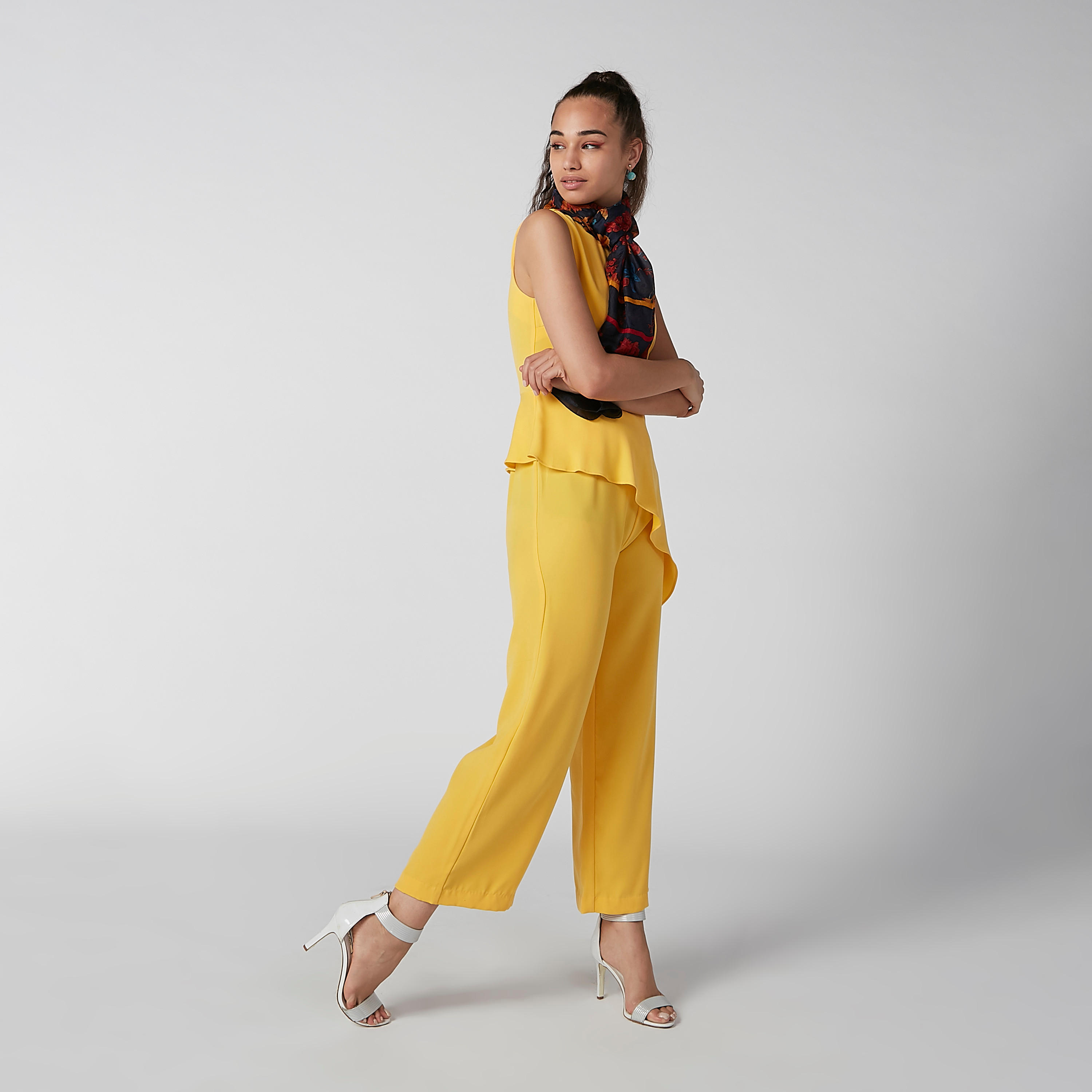 Solid Round Neck Sleeveless Jumpsuit-women-clothing-jumpsuits-image-1