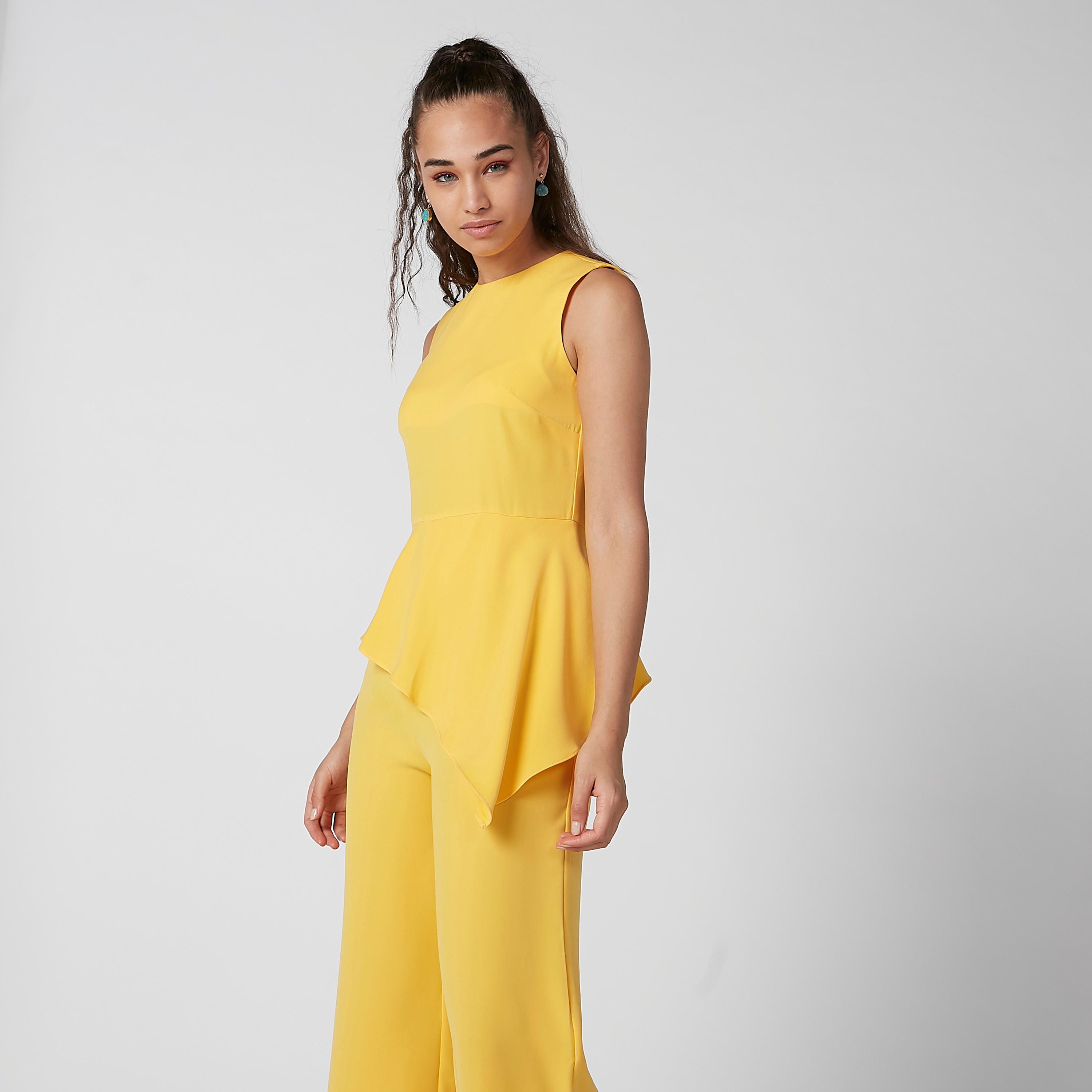 Solid Round Neck Sleeveless Jumpsuit-women-clothing-jumpsuits-image-3