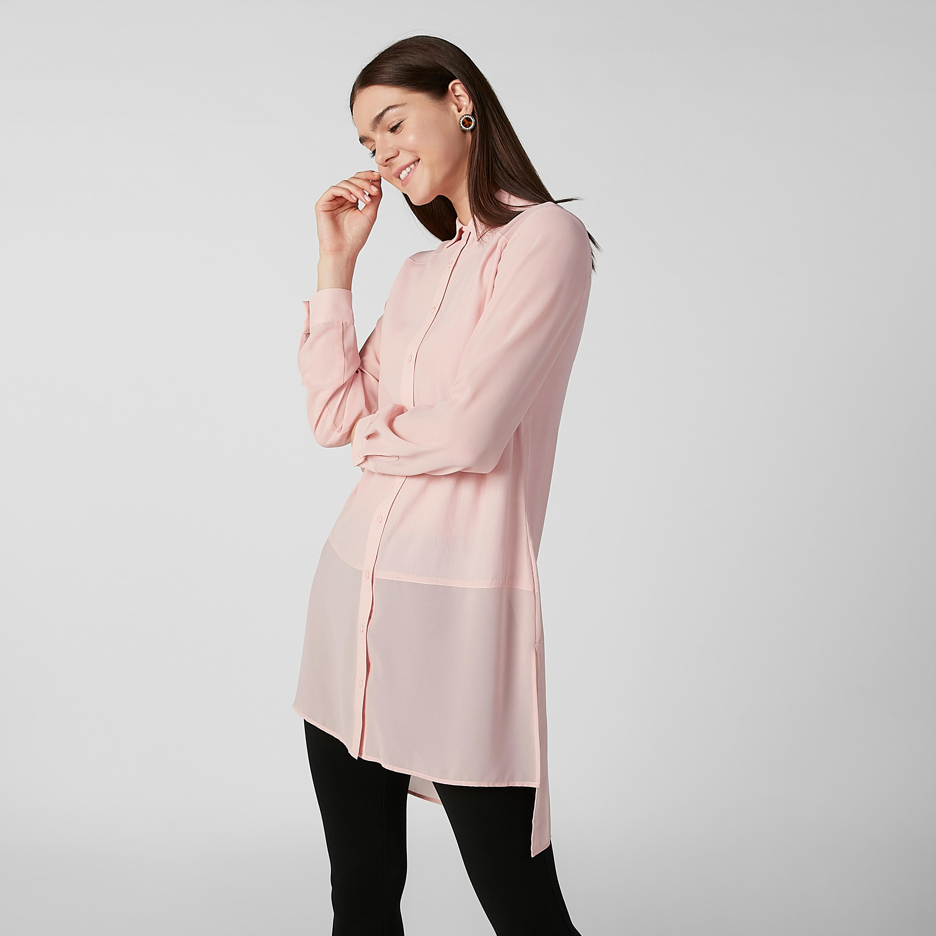 تونيك سادة بأكمام طويلة وحوّاف غير مستوية-women-clothing-shirtsandblouses-blouses-image-5