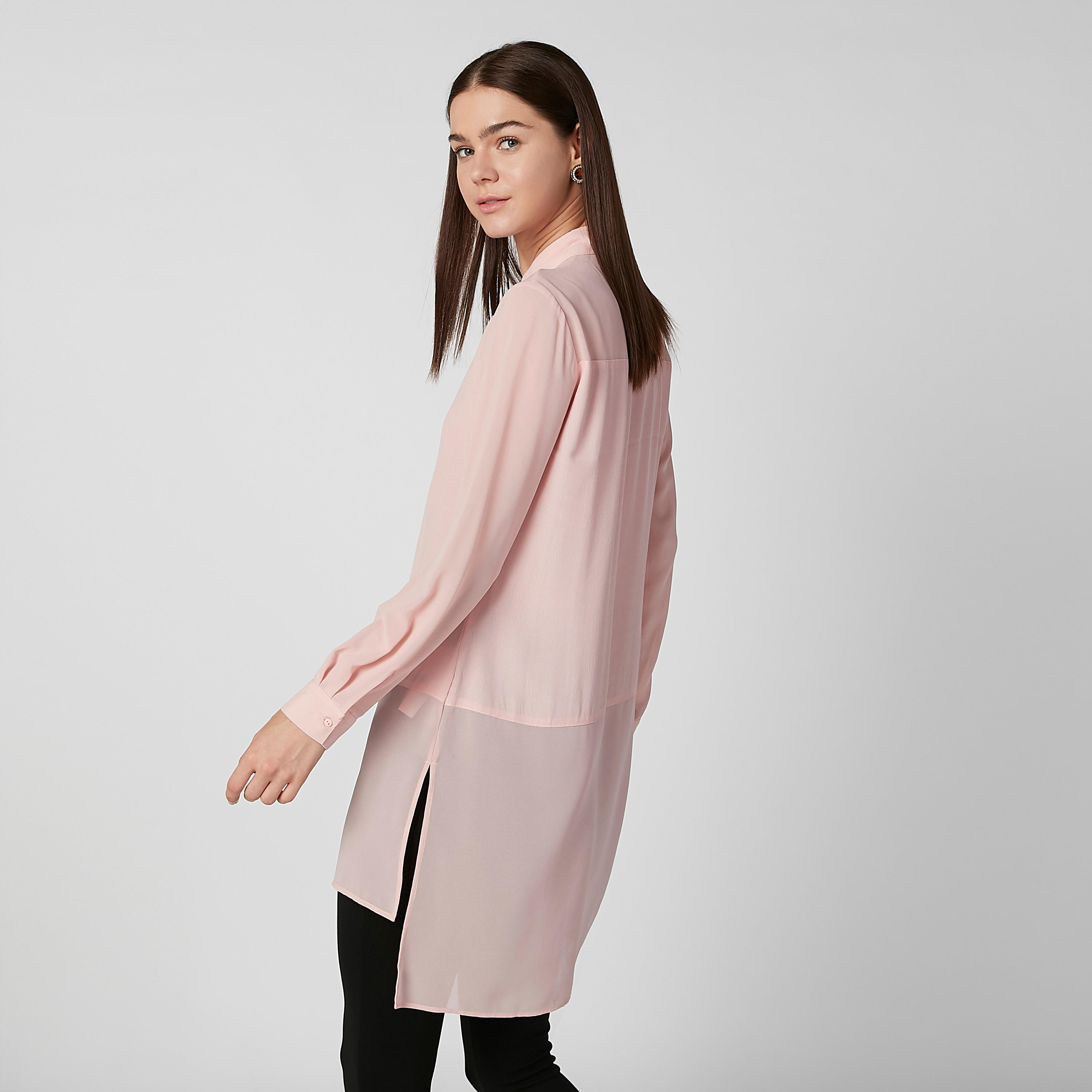 تونيك سادة بأكمام طويلة وحوّاف غير مستوية-women-clothing-shirtsandblouses-blouses-image-3