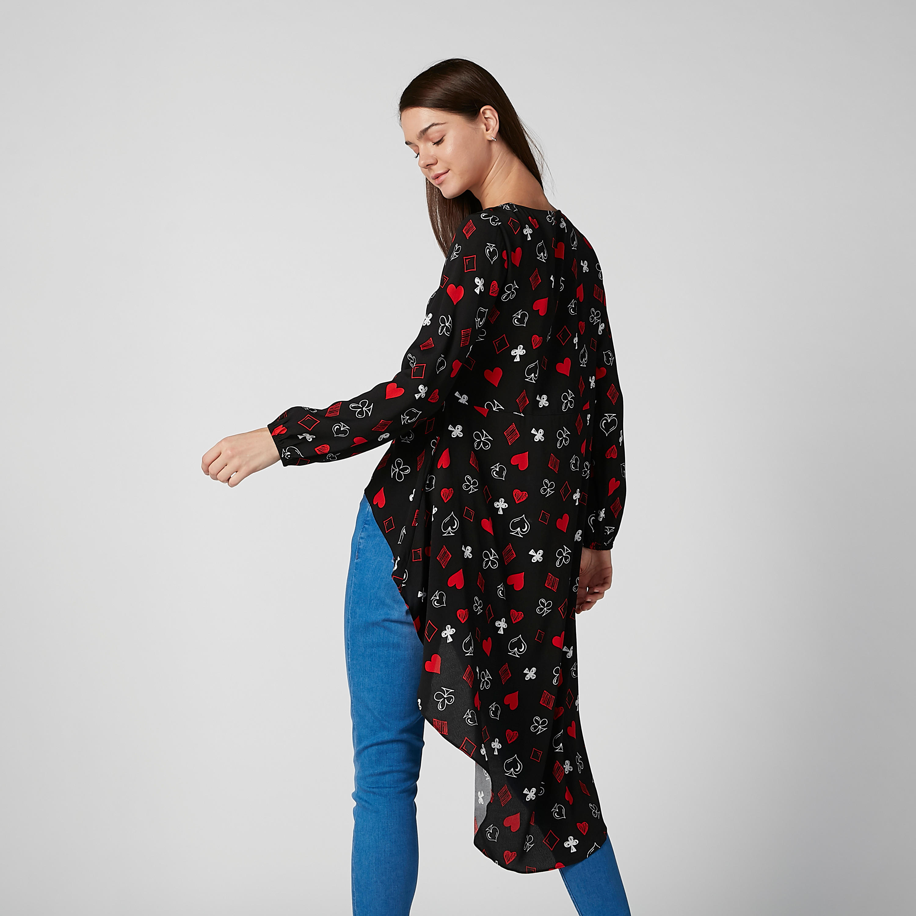 Printed Top with Long Sleeves and High Low Hem-women-clothing-shirtsandblouses-blouses-image-4