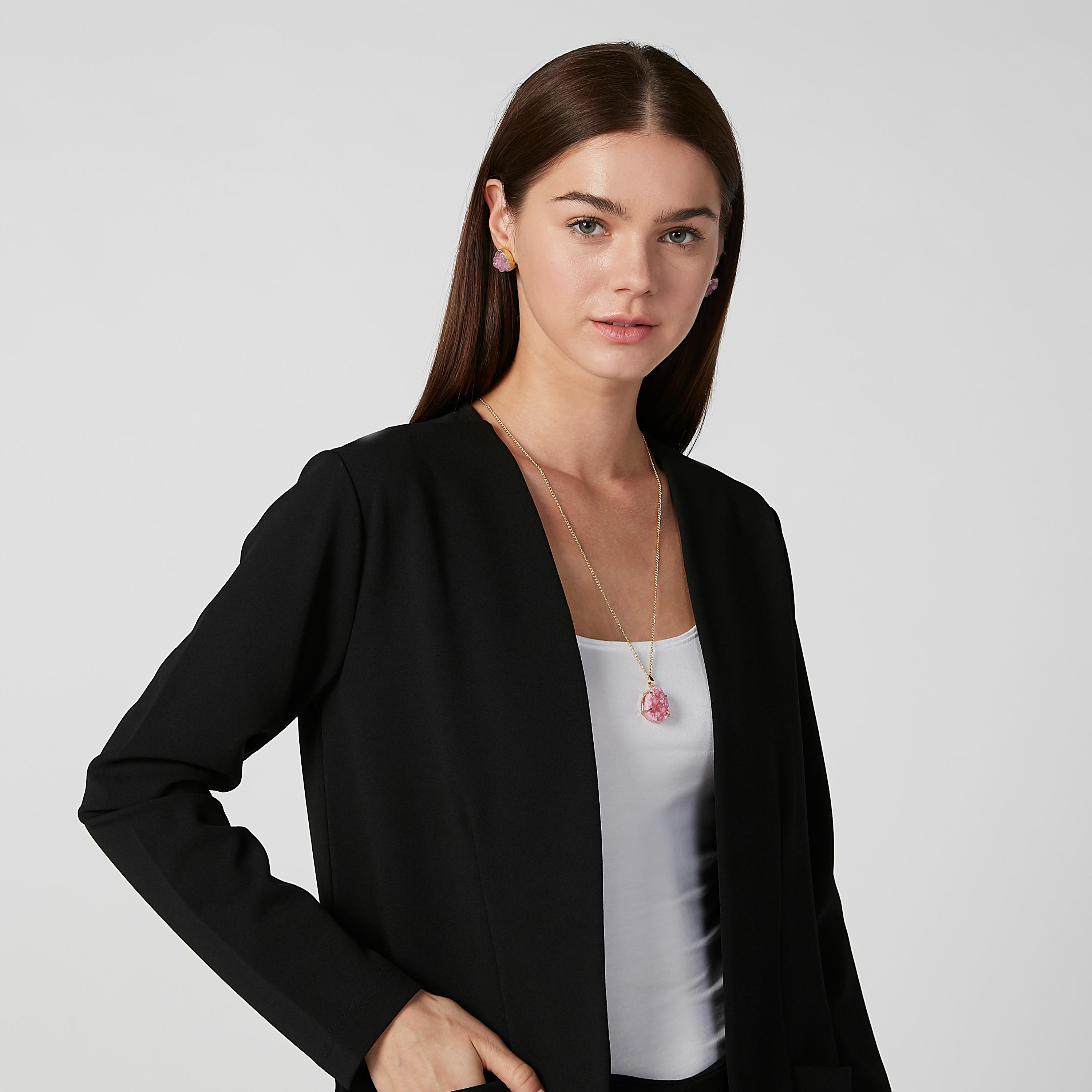 بليزر رسمي سليم سادة بجيوب-women-clothing-coatsandjackets-blazers-image-3