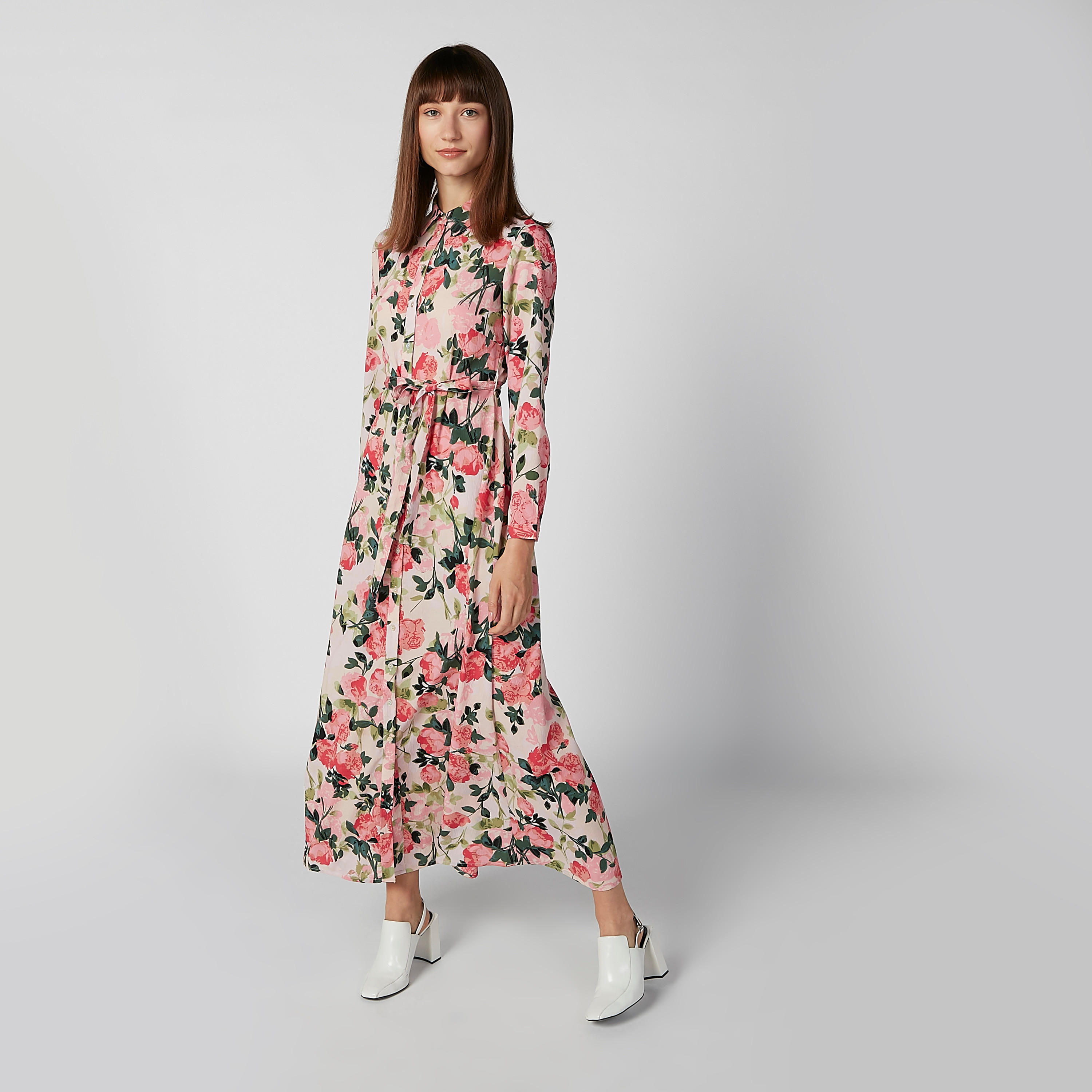 فستان قميص ماكسي بأكمام طويلة وأربطة وطبعات-women-clothing-dresses-image-3