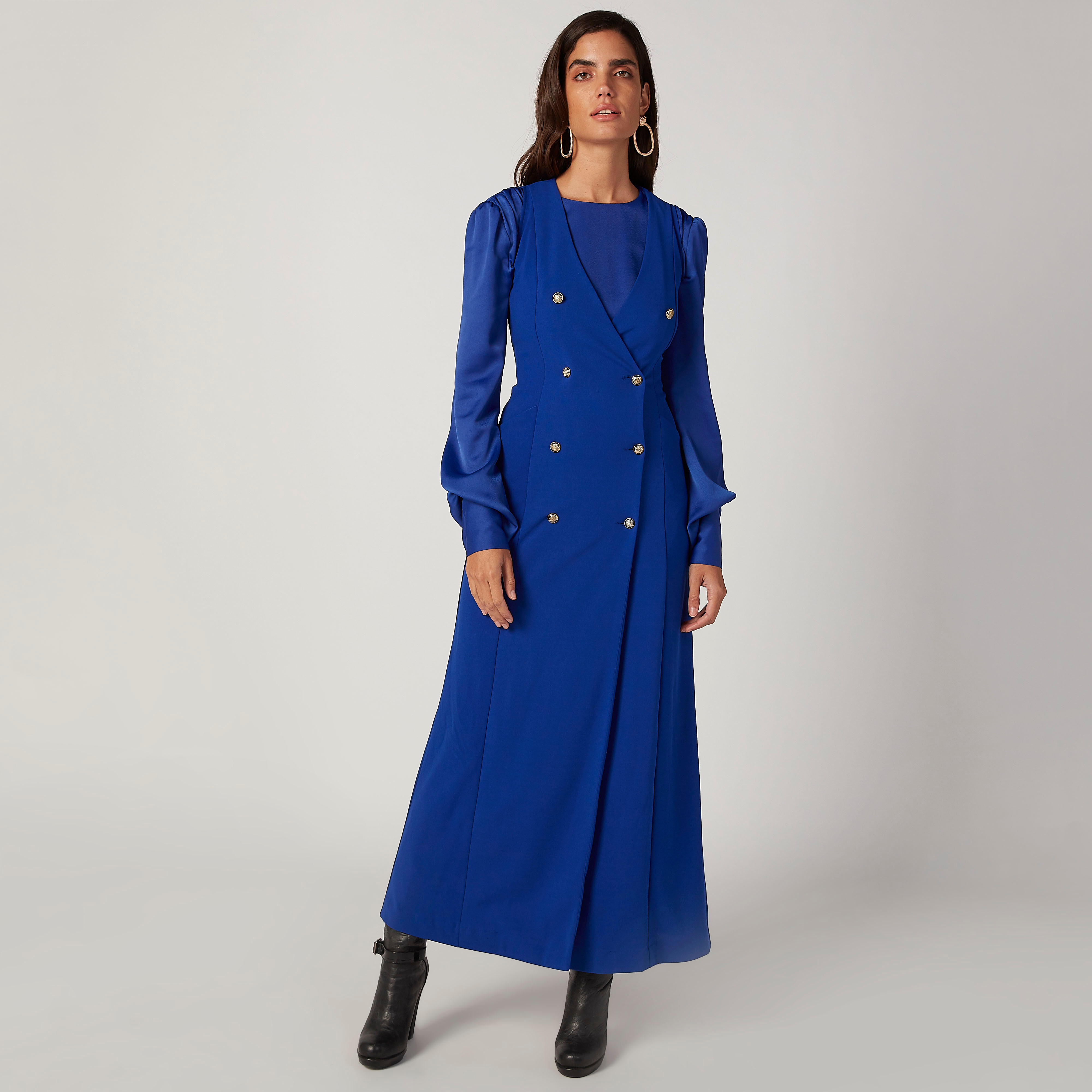 Solid Top with Round Neck and Bishop Sleeves-women-clothing-shirtsandblouses-blouses-image-2