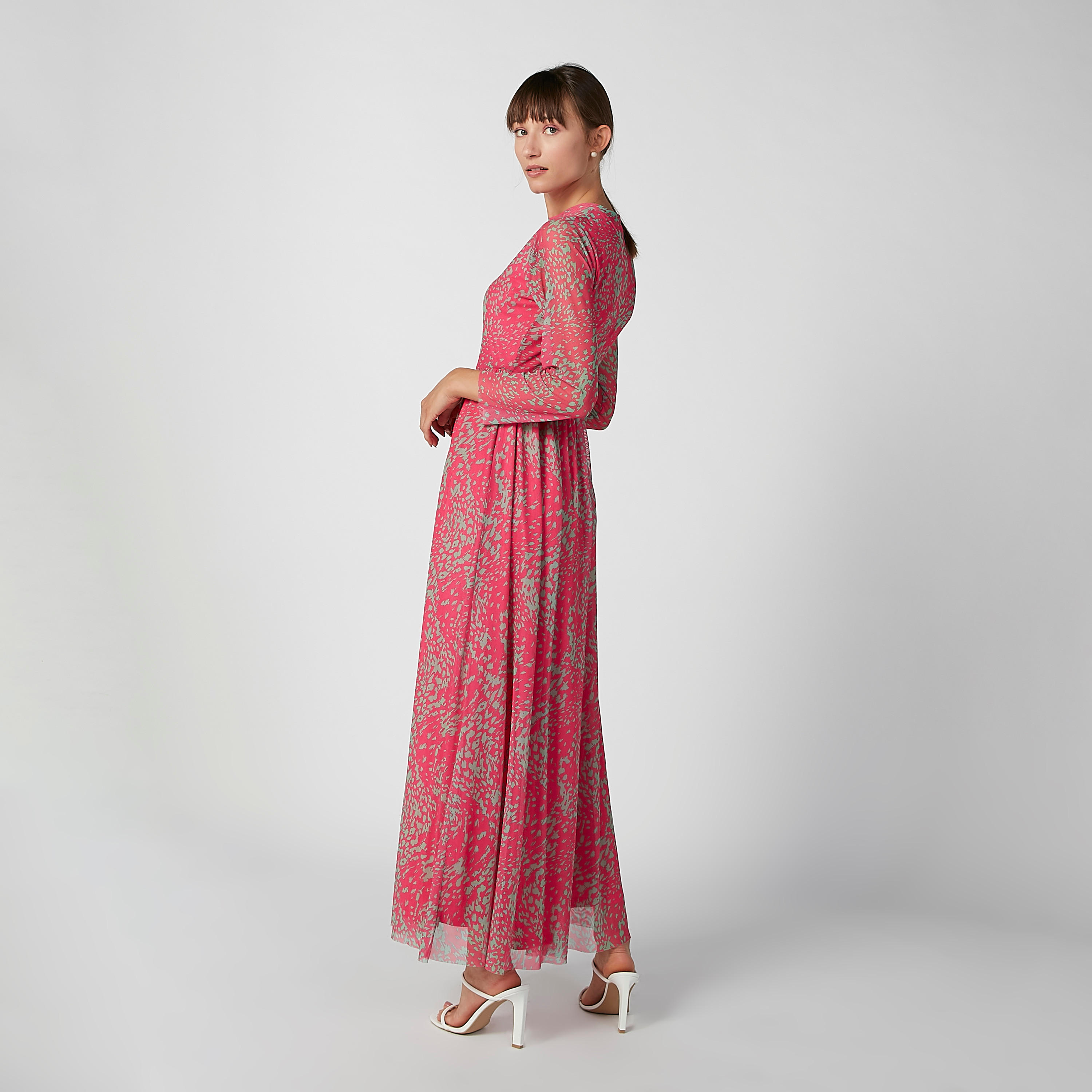 فستان طويل إيه لاين بياقة عالية وأكمام طويلة وطبعات-women-clothing-dresses-image-2