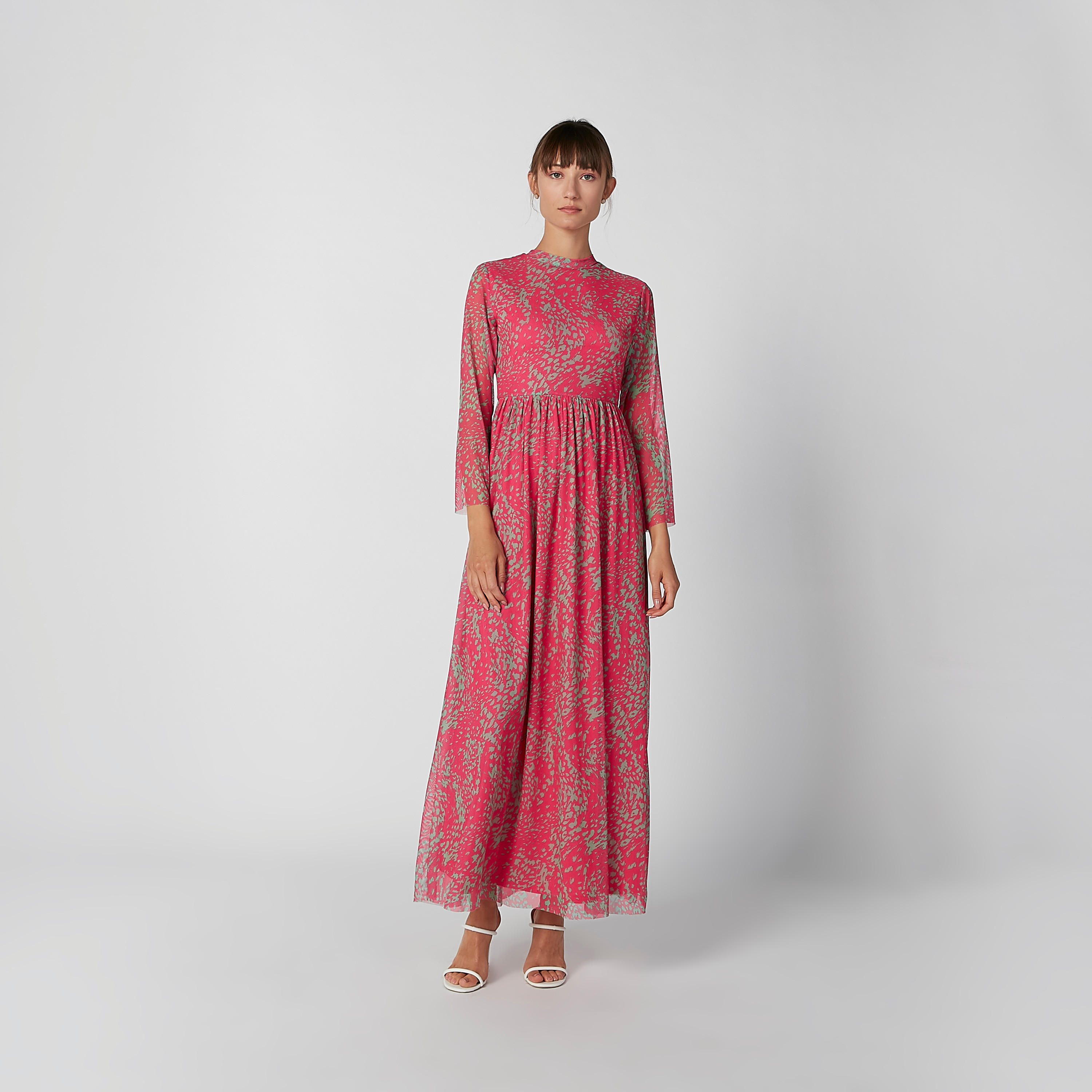 فستان طويل إيه لاين بياقة عالية وأكمام طويلة وطبعات-women-clothing-dresses-image-5