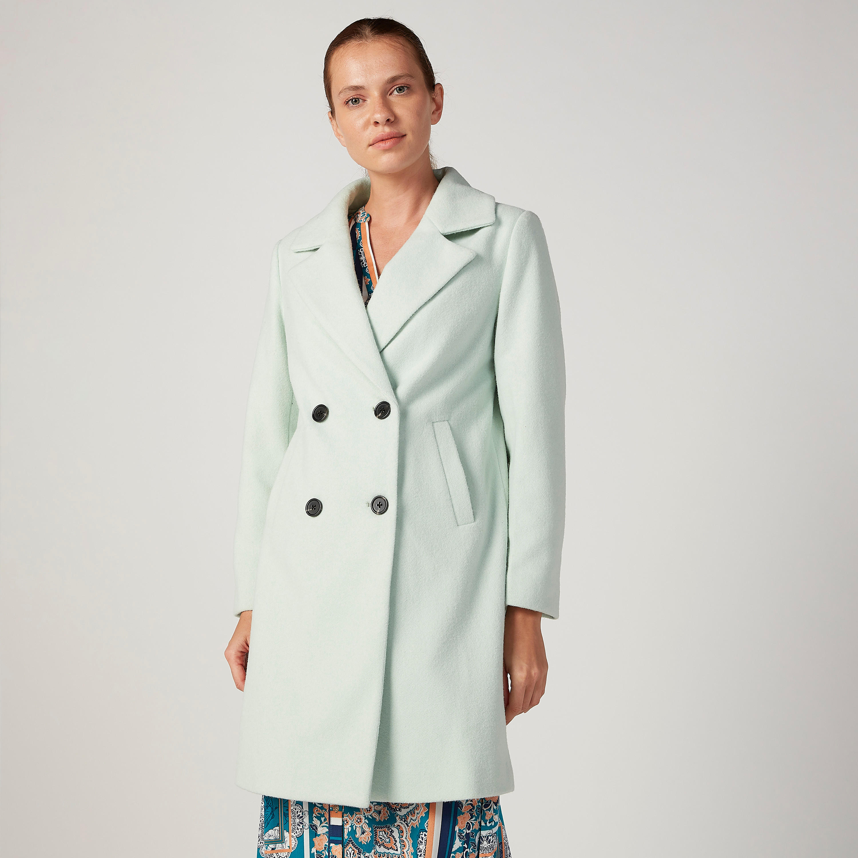 مِعطف بارز الملمس بأكمام طويلة وجيوب-women-clothing-coatsandjackets-coats-image-1