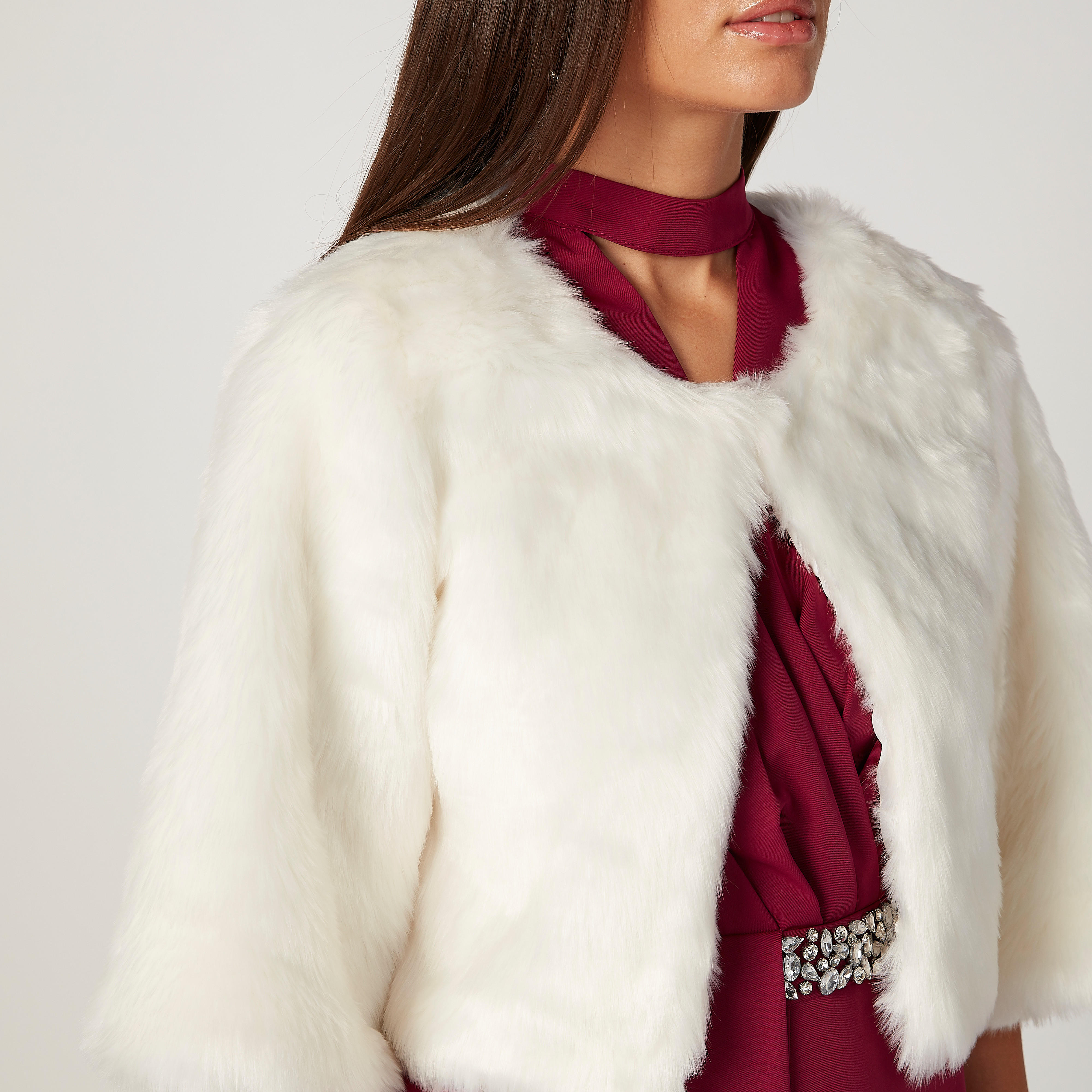 Textured Jacket with Flared Sleeves-women-winterwear-coatsandjackets-jackets-image-3