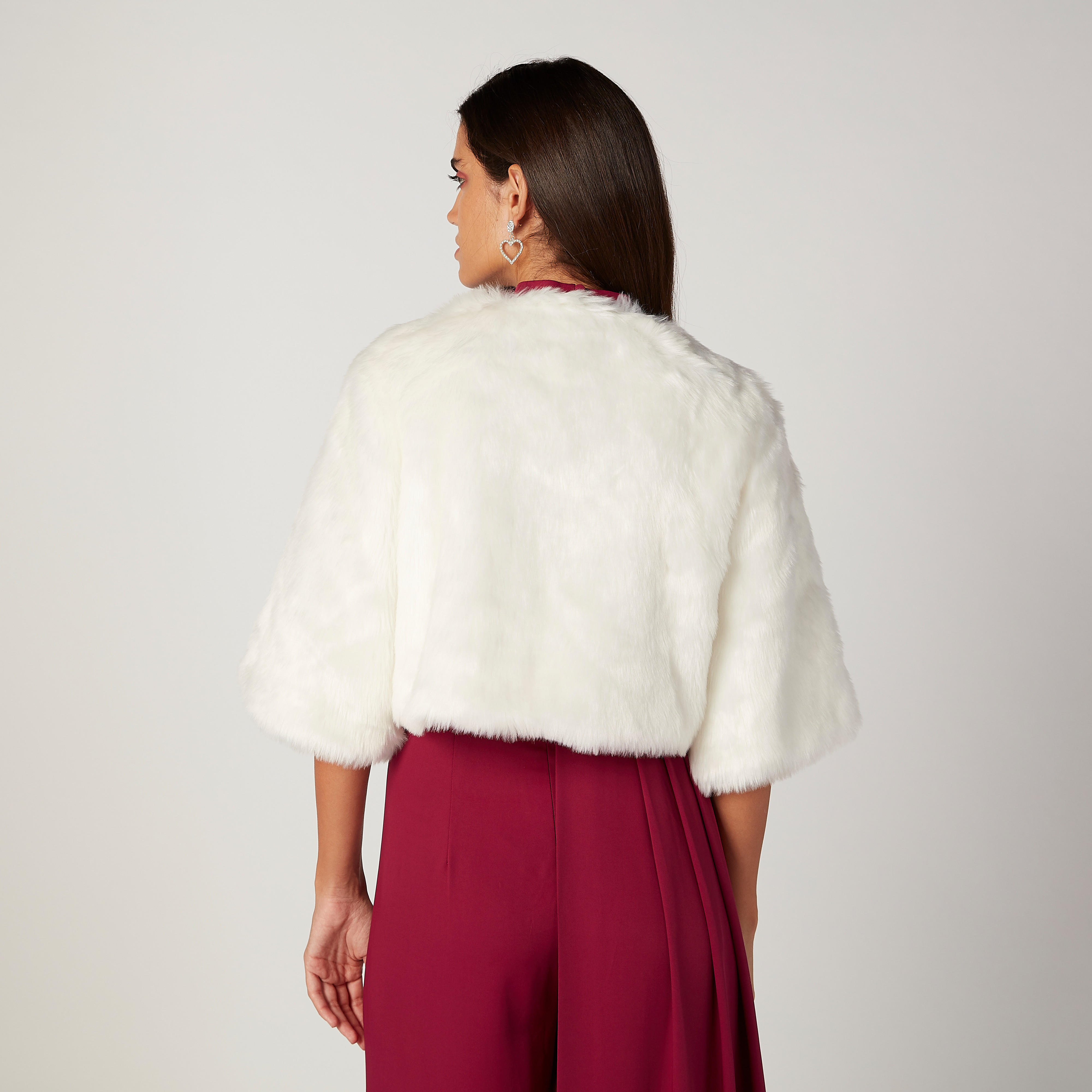 Textured Jacket with Flared Sleeves-women-winterwear-coatsandjackets-jackets-image-4