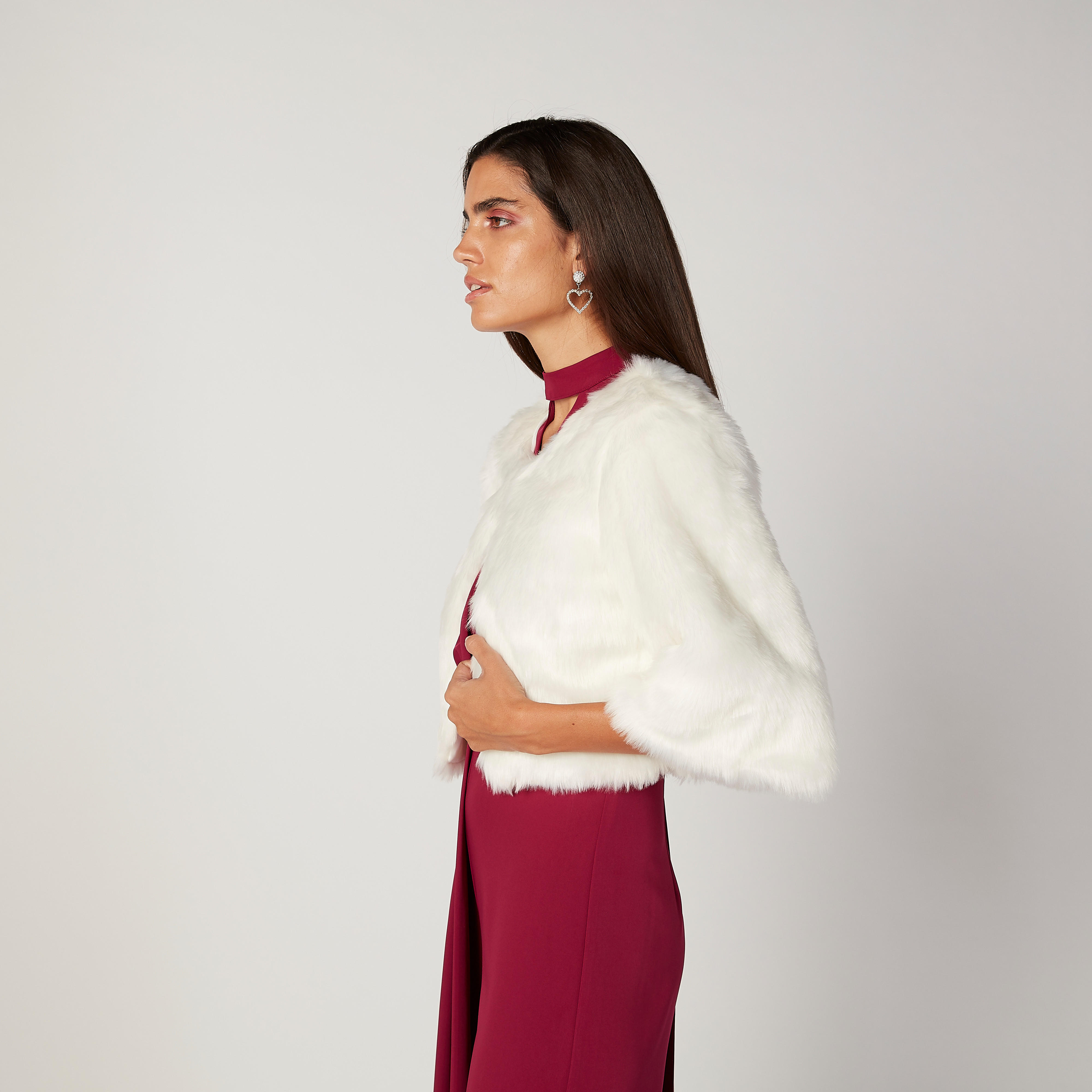 Textured Jacket with Flared Sleeves-women-winterwear-coatsandjackets-jackets-image-5