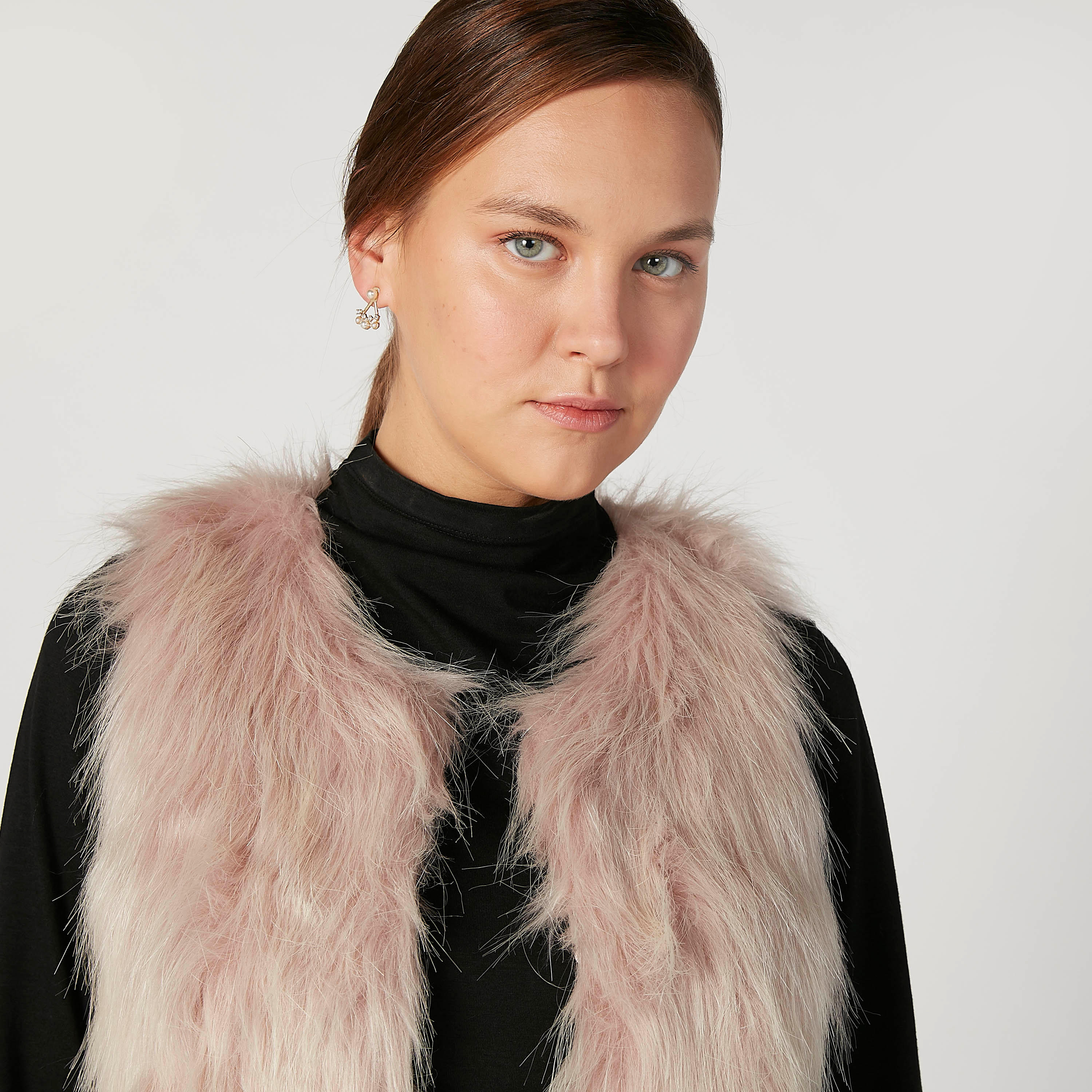 Textured Sleeveless Jacket-women-winterwear-coatsandjackets-jackets-image-3
