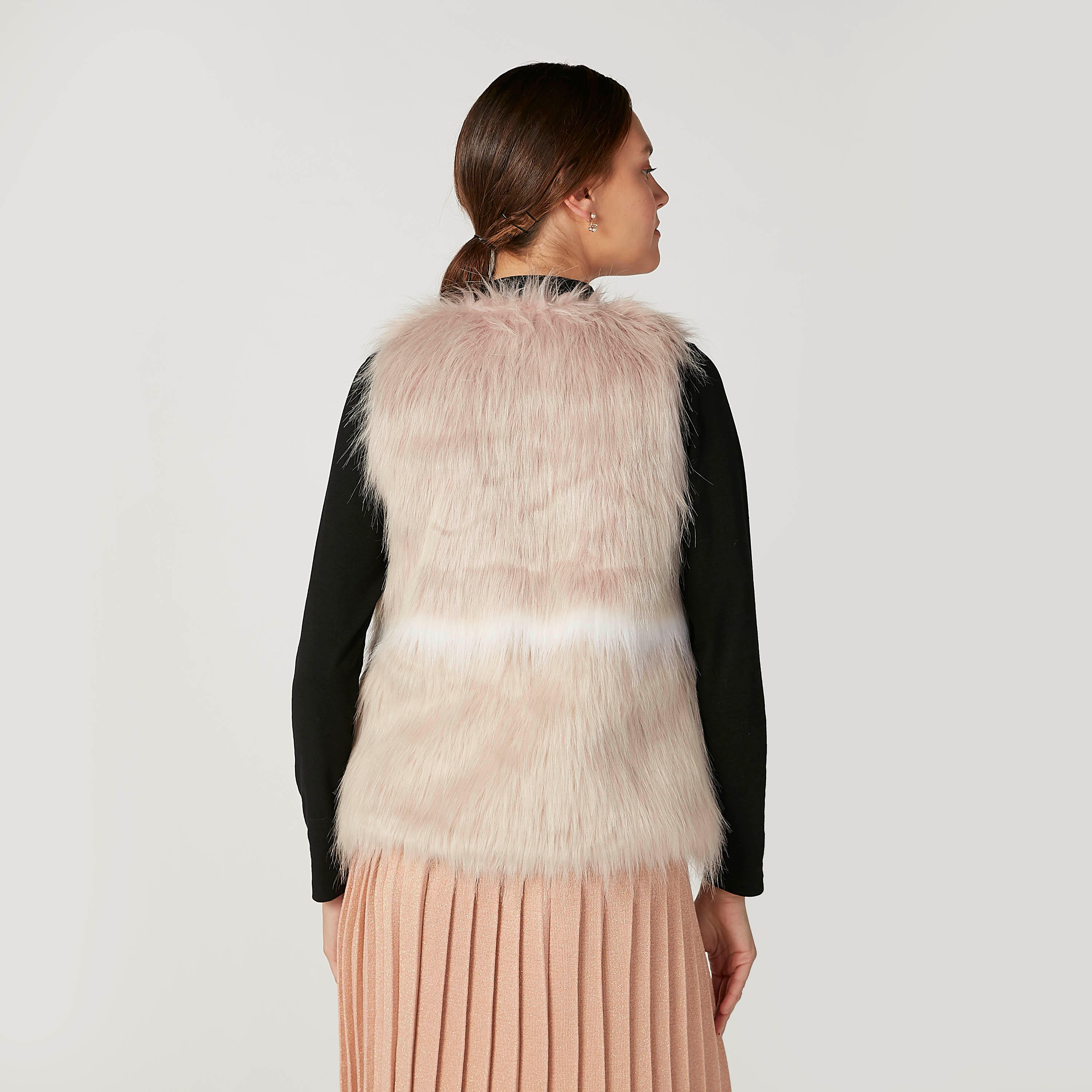 Textured Sleeveless Jacket-women-winterwear-coatsandjackets-jackets-image-4