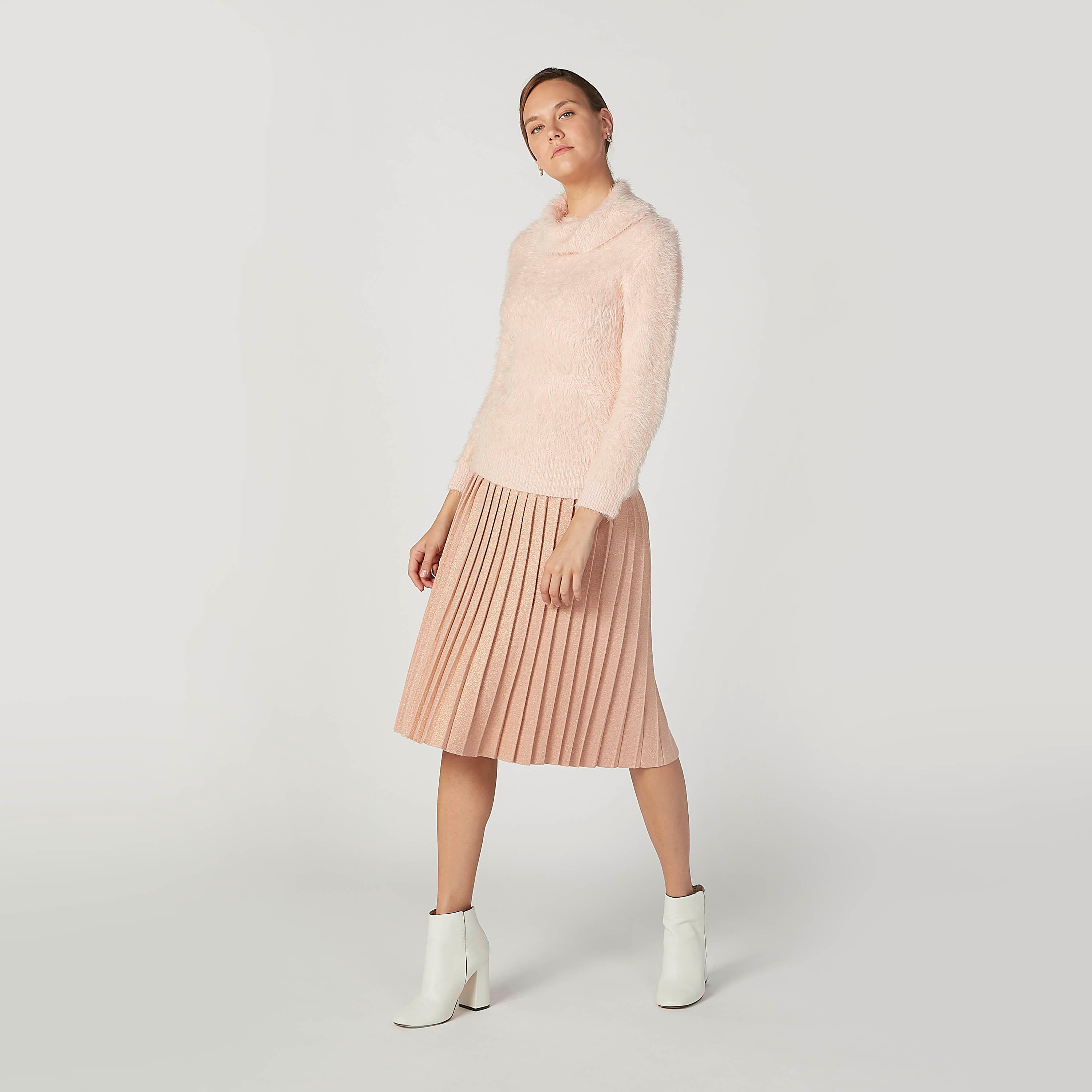 سويتر بارز الملمس بياقة عالية وأكمام طويلة-women-clothing-cardigansandjumpers-jumpers-image-2