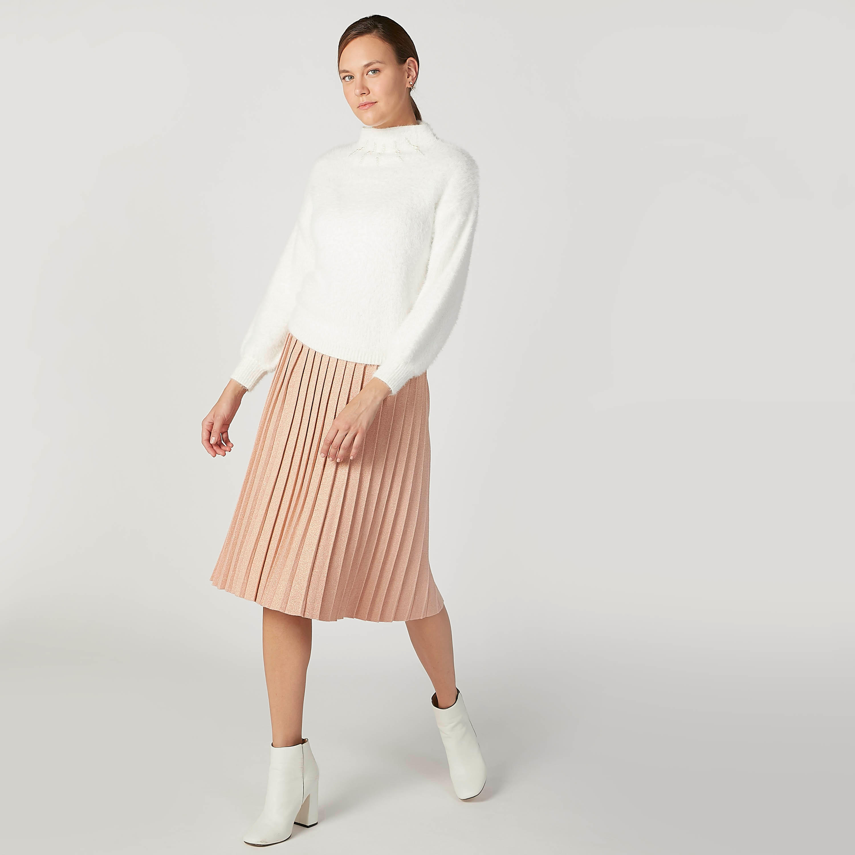 سويتر بارز الملمس بياقة عالية وأكمام طويلة-women-clothing-cardigansandjumpers-jumpers-image-3