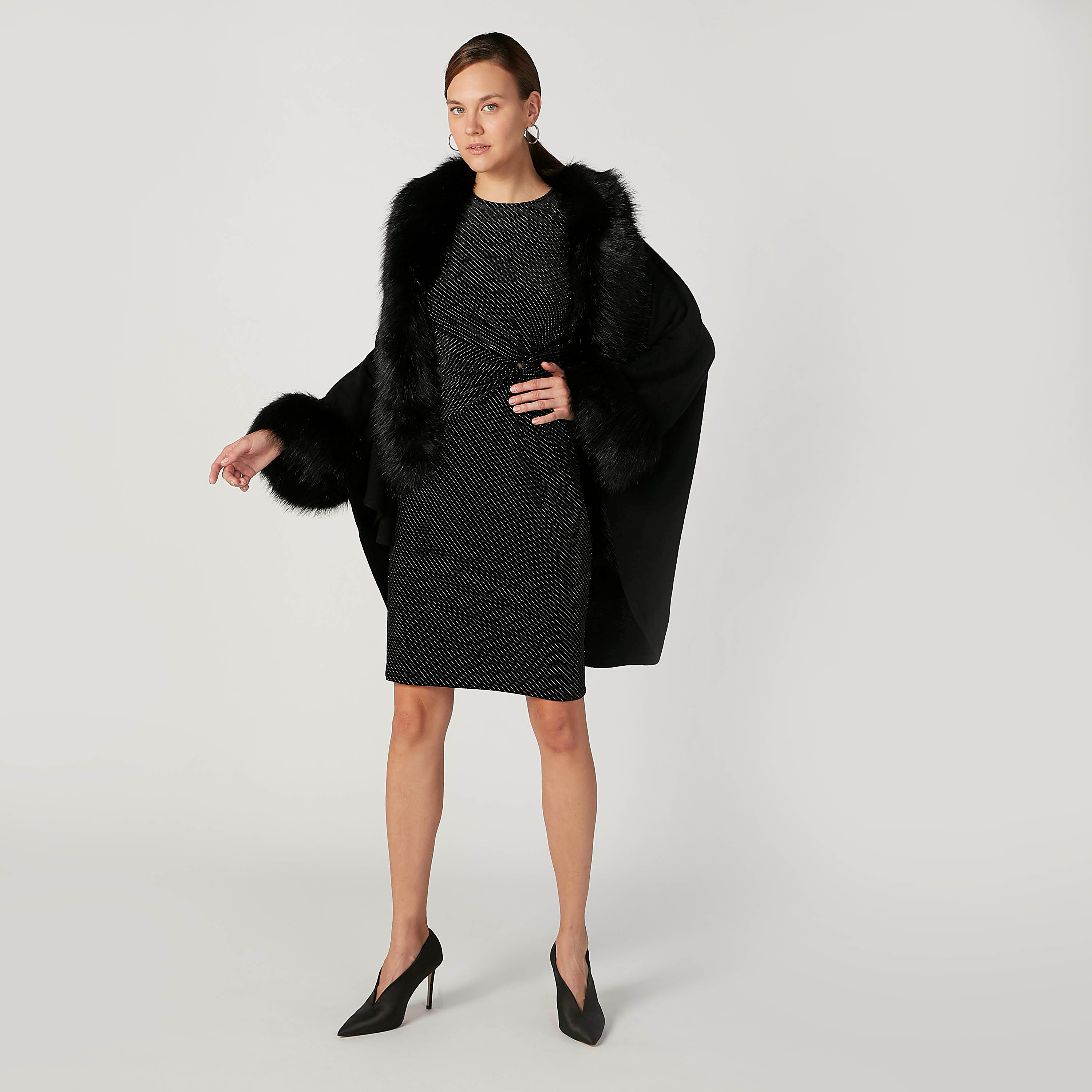 فستان مستدام بارز الملمس قصير دون أكمام بقصّة ضيّقة وسحّاب إغلاق -women-clothing-dresses-image-2