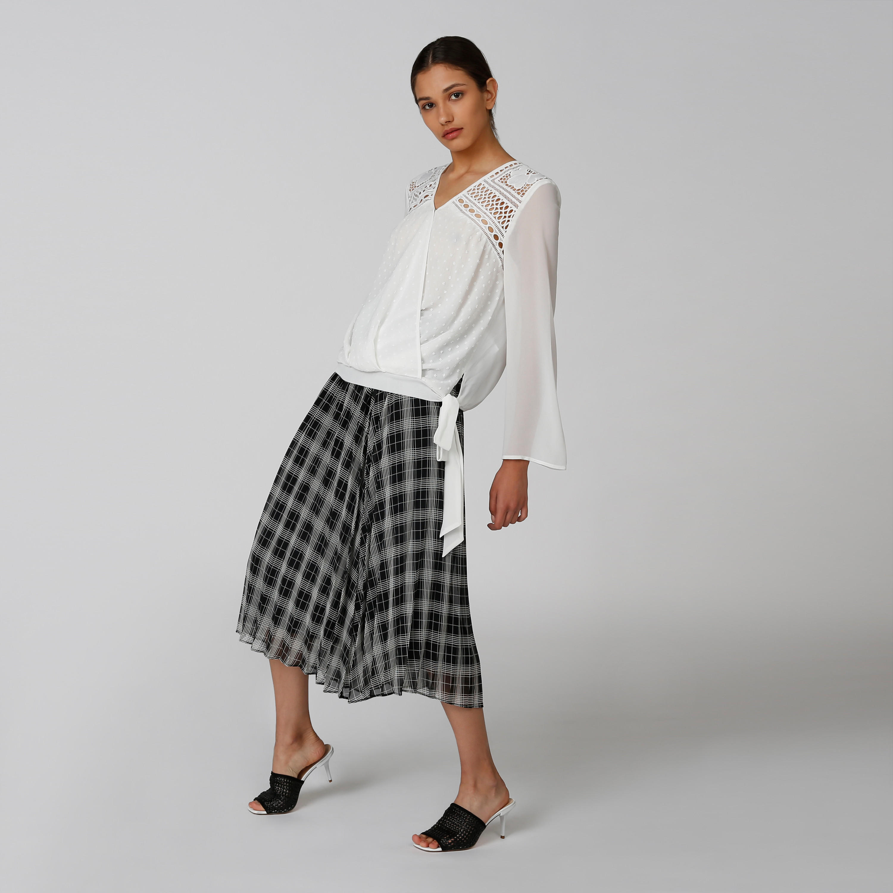 Textured Top with Long Sleeves and Tie Ups-women-clothing-shirtsandblouses-blouses-image-3
