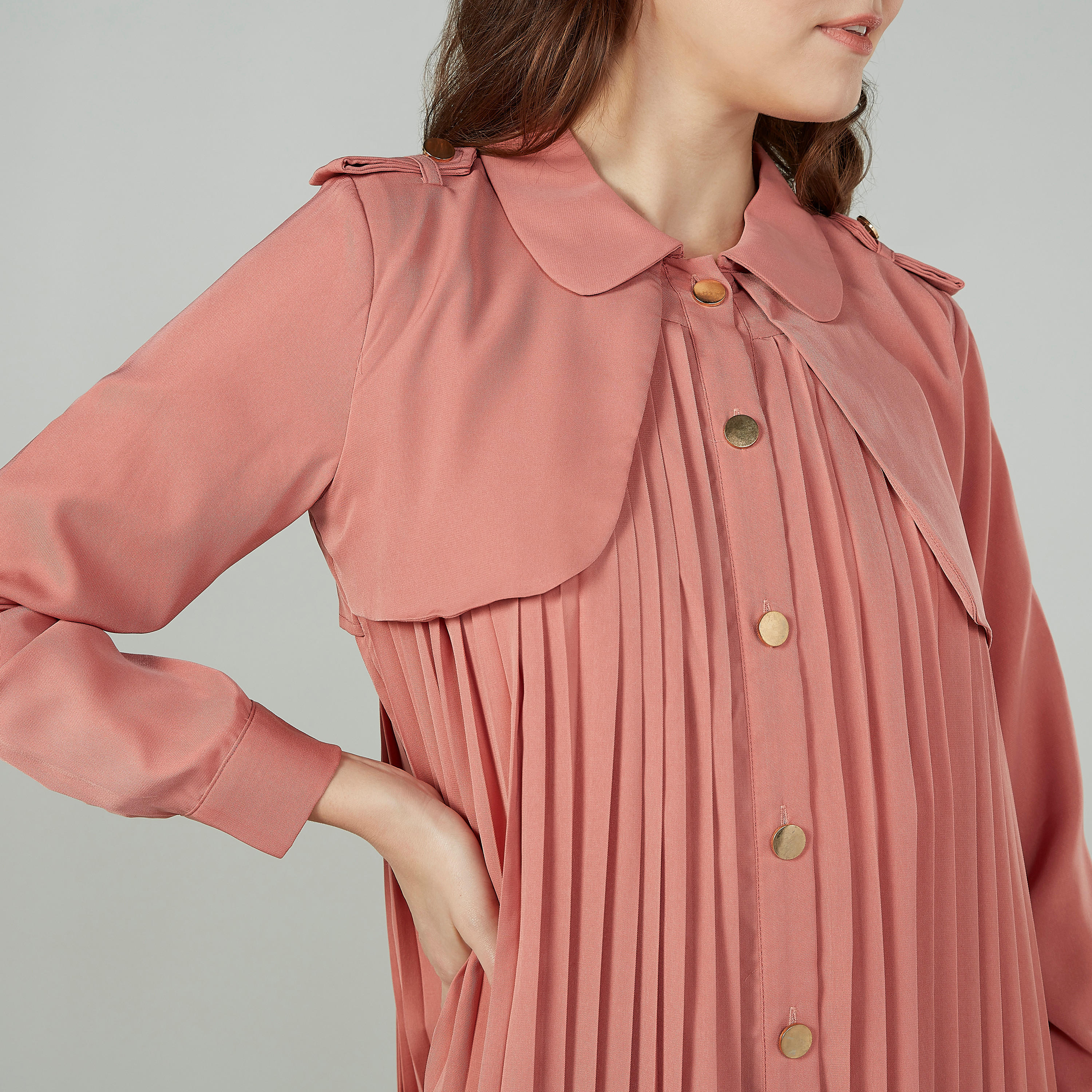 جاكيت طويل سادة بأكمام طويلة-women-winterwear-coatsandjackets-jackets-image-3